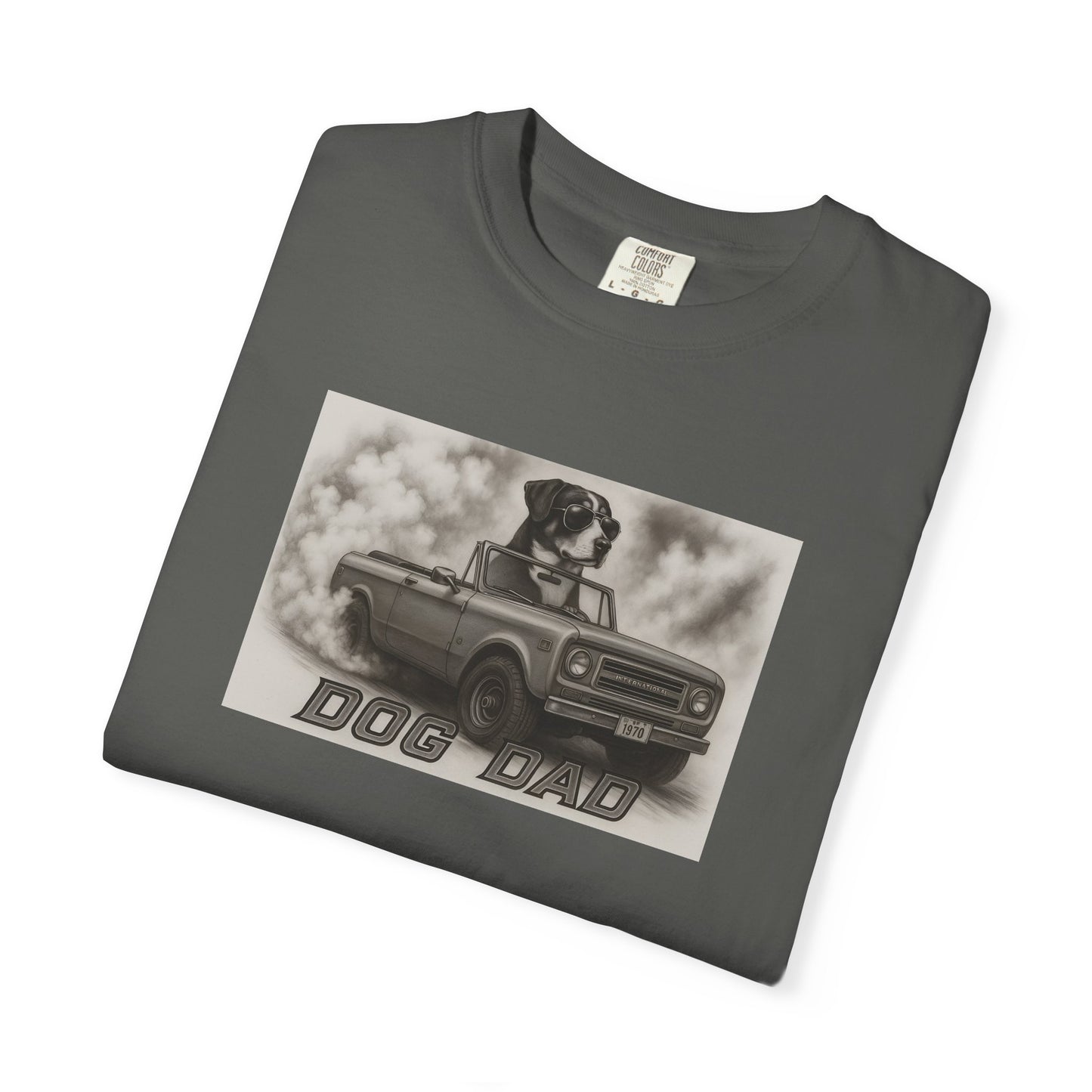 Dog Dad - Swiss Mountain Dog - Cool Dogs in Cool Cars T-Shirt Collection | Funny Dog Lover Apparel for Men
