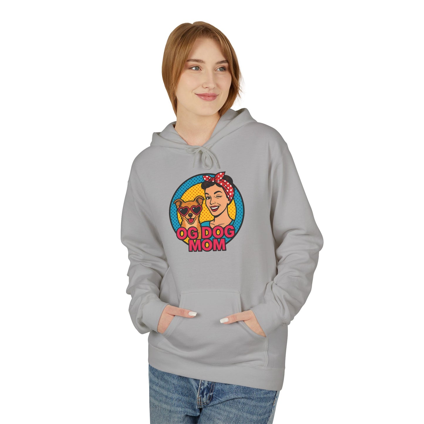 Hoodie for Dog Moms - Unisex Midweight Softstyle Fleece Hoodie