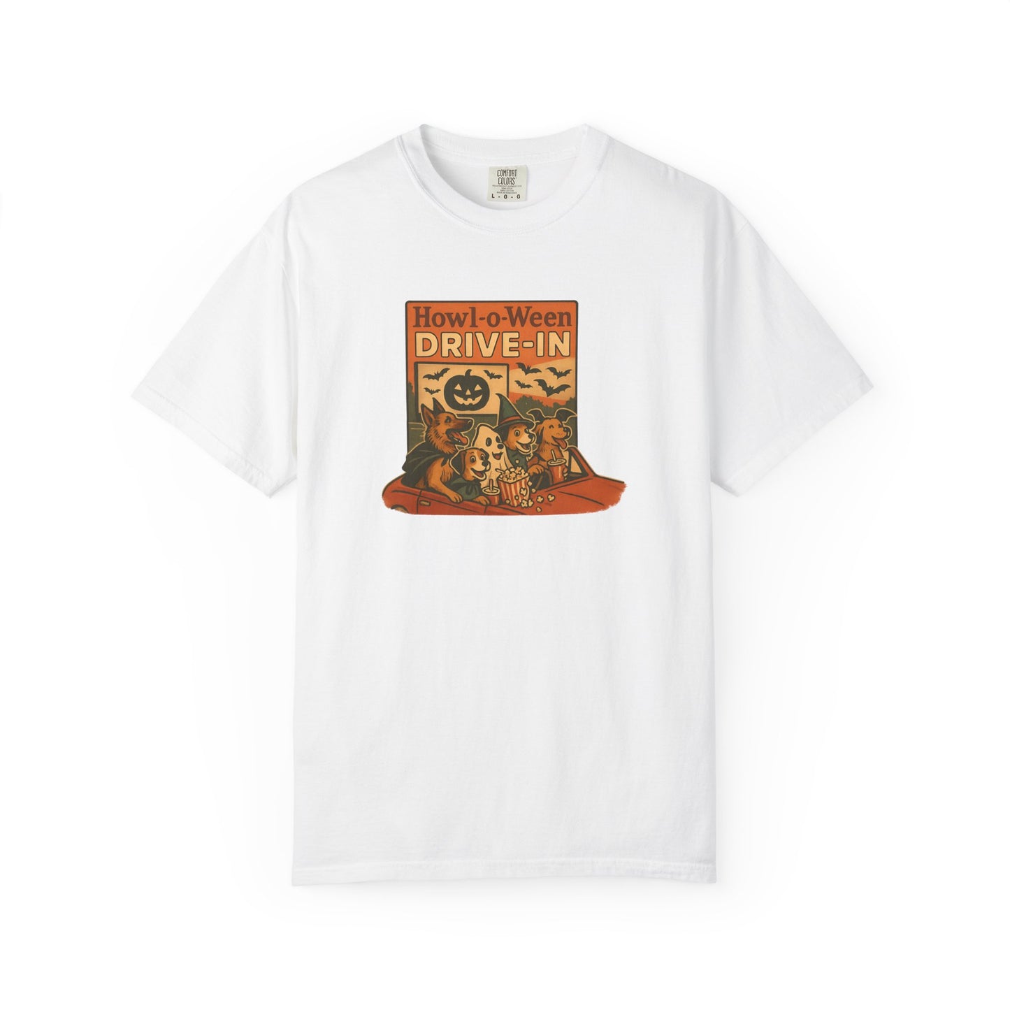 Vintage Halloween Drive-In T-Shirt, Spooky Tee, Fall Fashion, Unisex Graphic Shirt, Halloween Party Outfit, Gift for Monster Movie Lovers