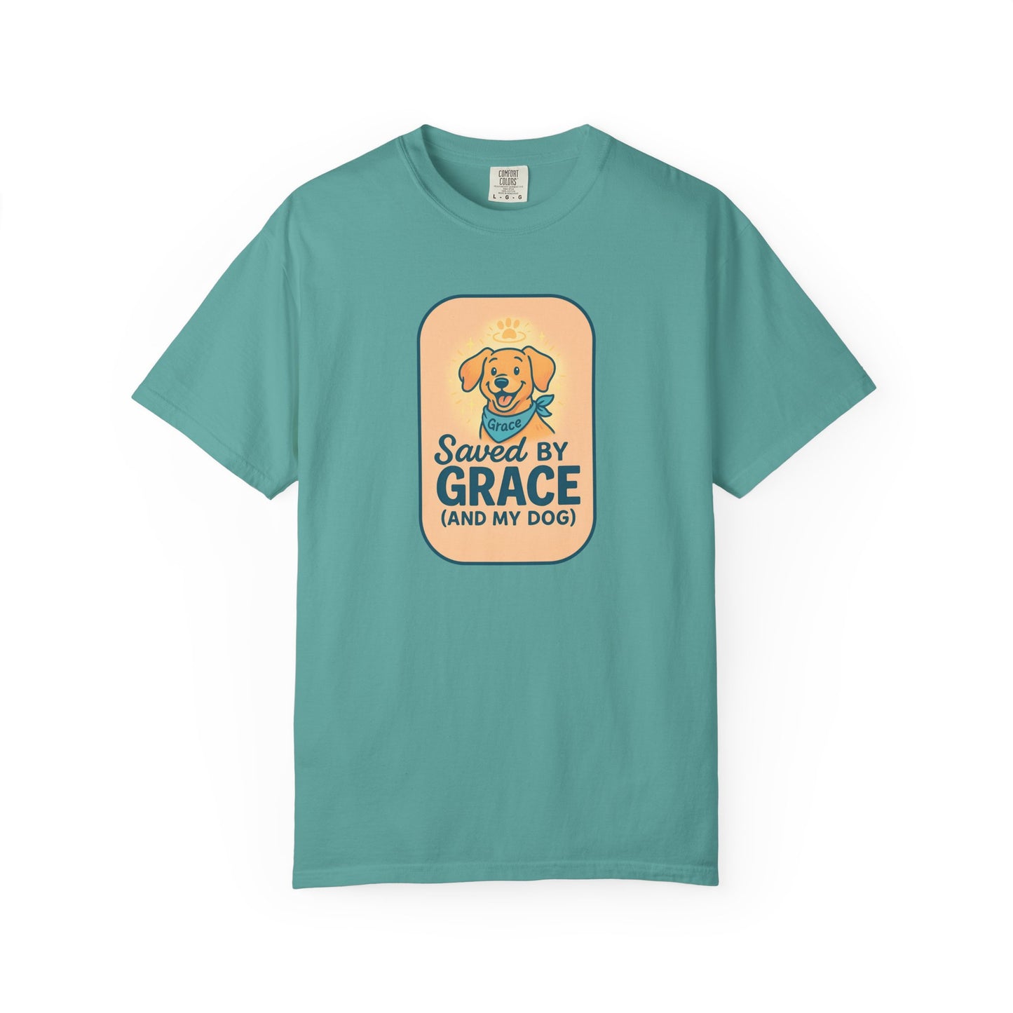 Dog Lover's Saved by Grace T-Shirt, Pet Lover Gift, Casual Tee, Birthday, Dog Adoption, Unisex Fashion, Cute Animal Shirt