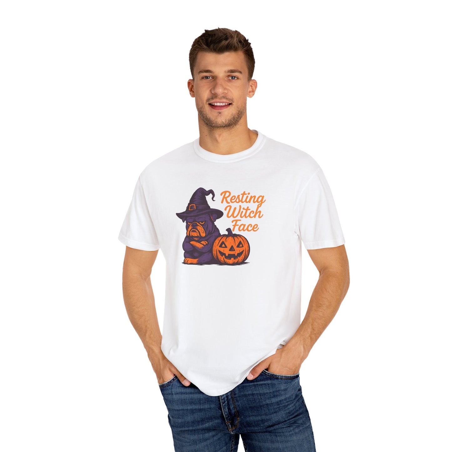 Halloween Witch T-Shirt, Funny Resting Witch Face Tee, Unisex Halloween Apparel, Spooky Season Shirt, Fall Festive Wear