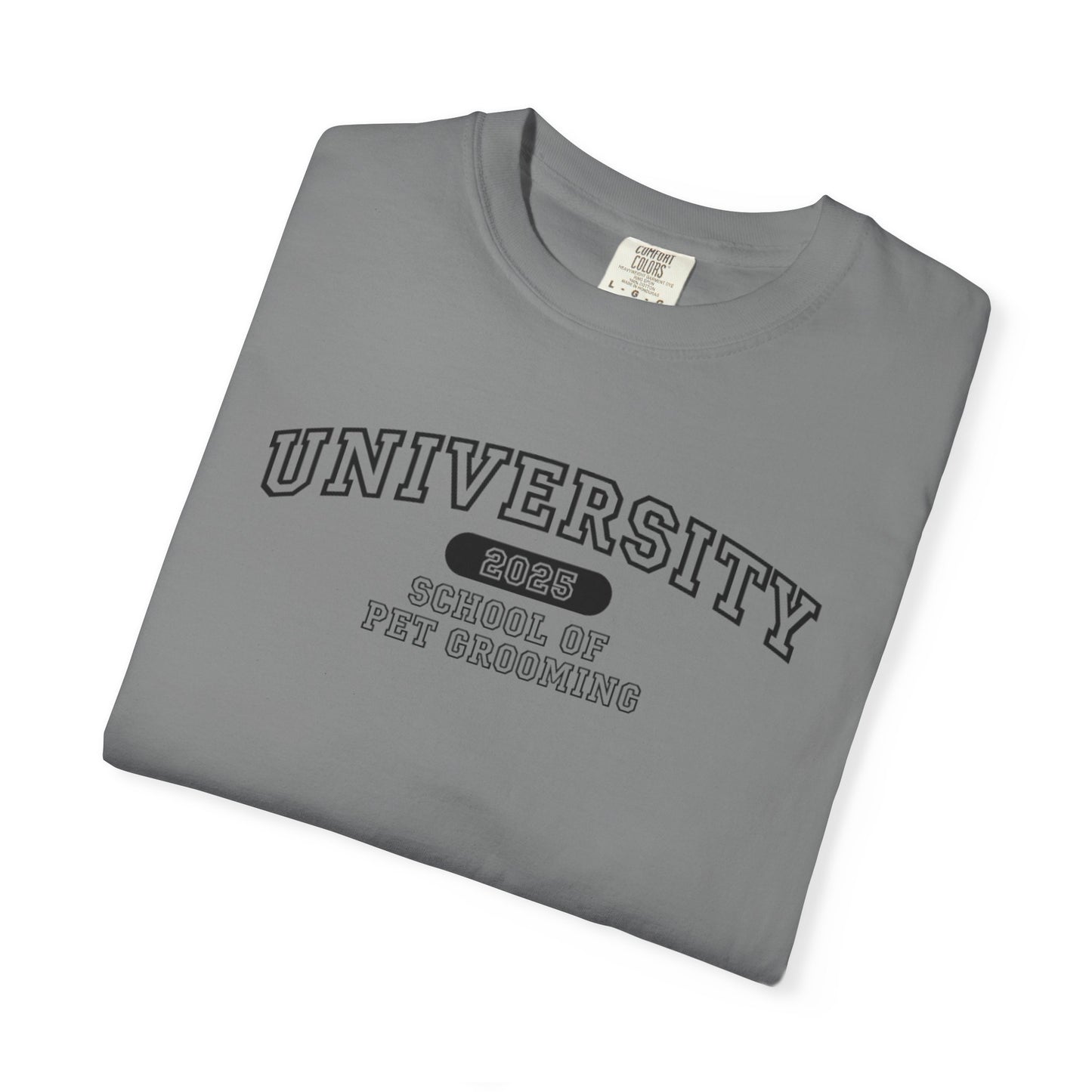 University School of Pet Grooming Unisex Garment-Dyed T-Shirt - University Style
