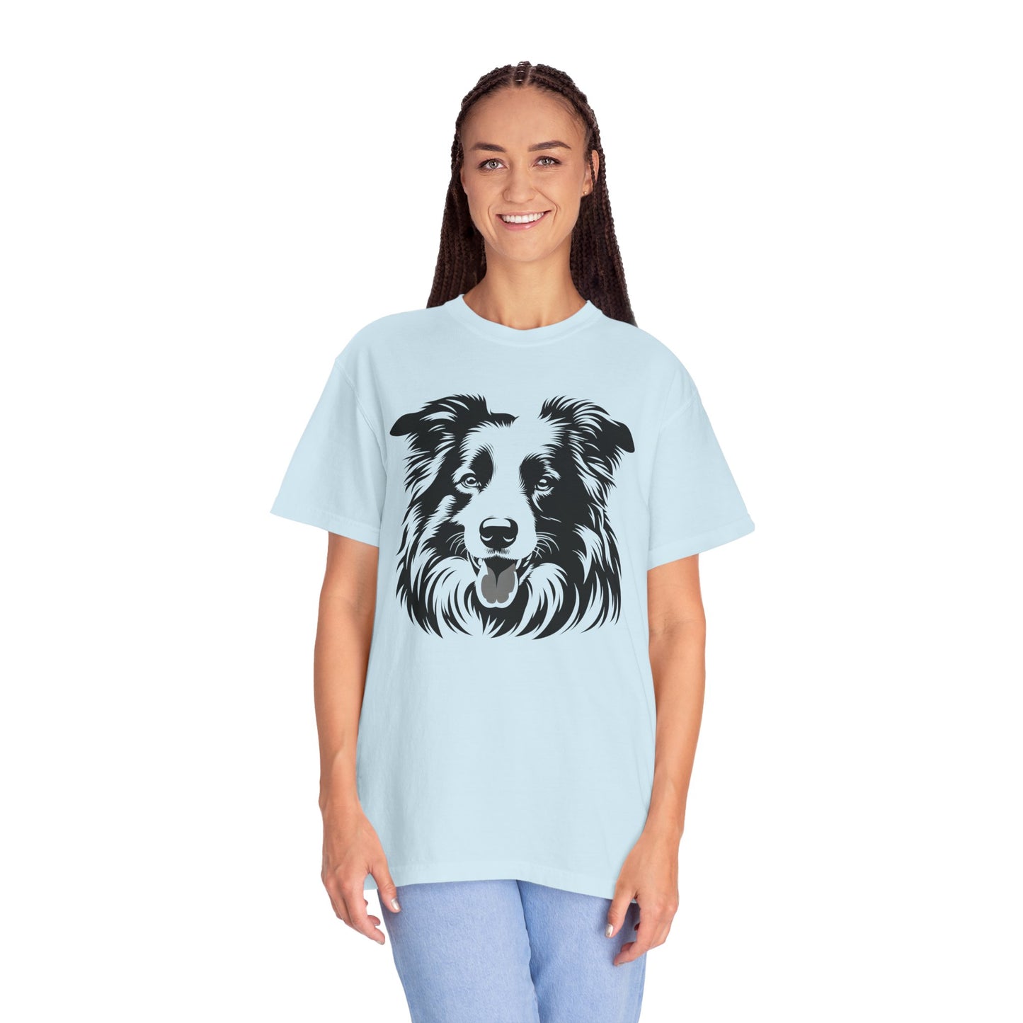 🖤 The Classic Collie – B/W Art Border Collie Tee - Perfect Gift for Dog Lovers