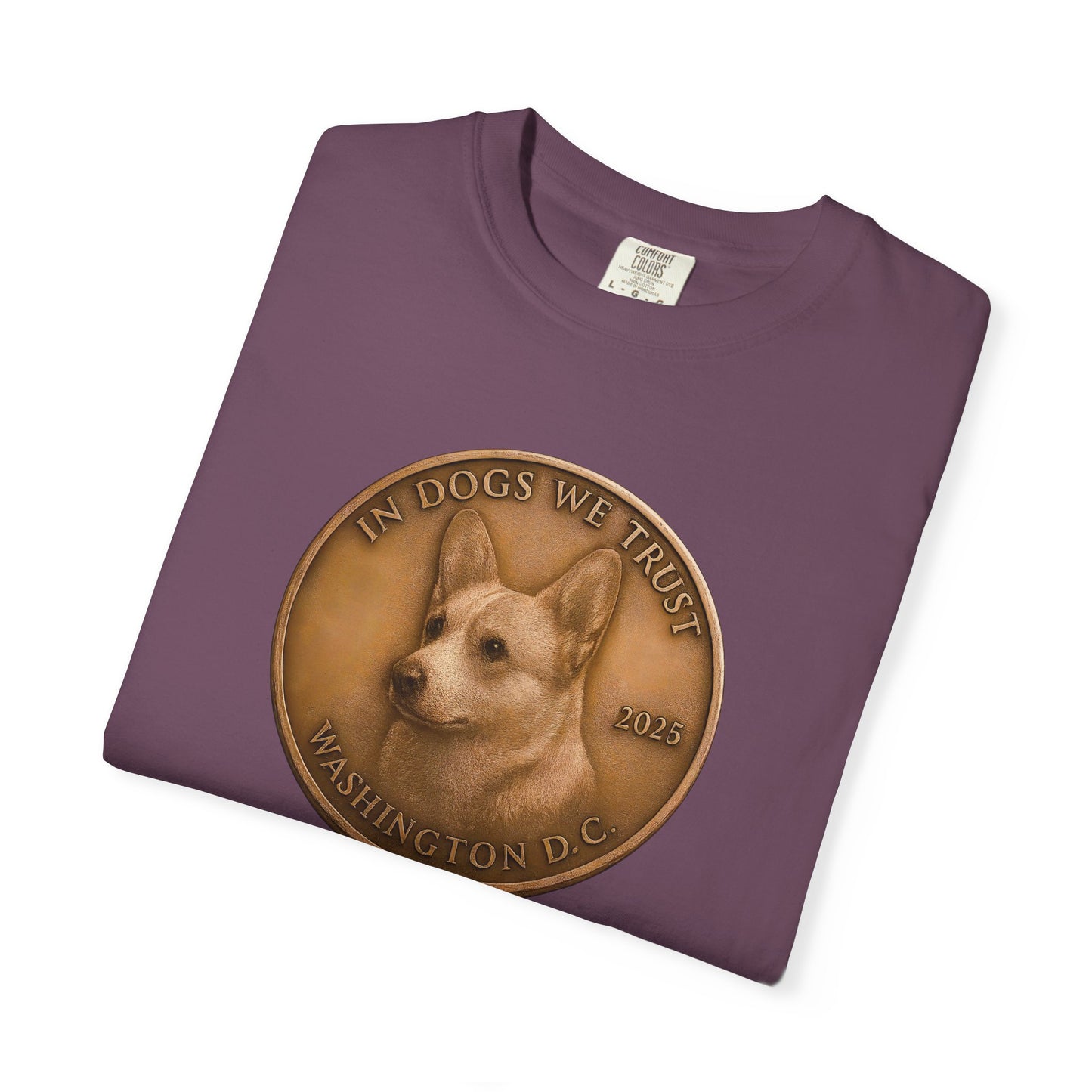 Washington DC State Coin T-Shirt Collection - Proud Dog Breed Illustrations