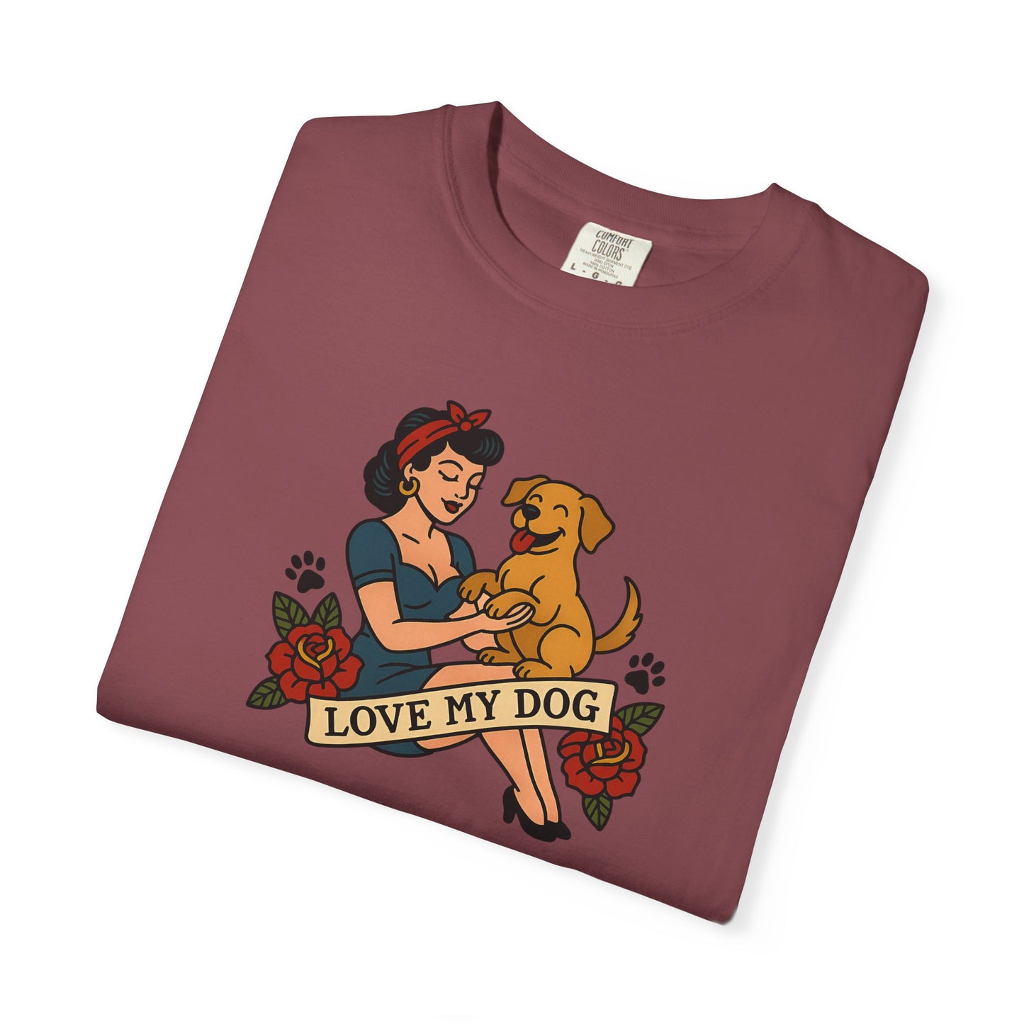 Love My Dog - T-Shirt, Perfect for Pet Owners, Gifts for Dog Lovers, Casual Wear, Love My Dog Shirt, Animal Lover Tee