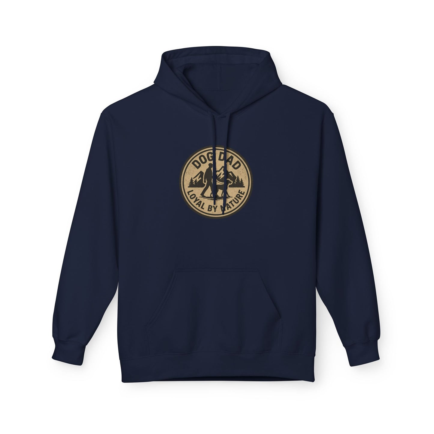 Dog Dad Fleece Hoodie, Unisex Softstyle Hooded Sweatshirt, Perfect Gift for Dog Lovers, Comfortable and Stylish