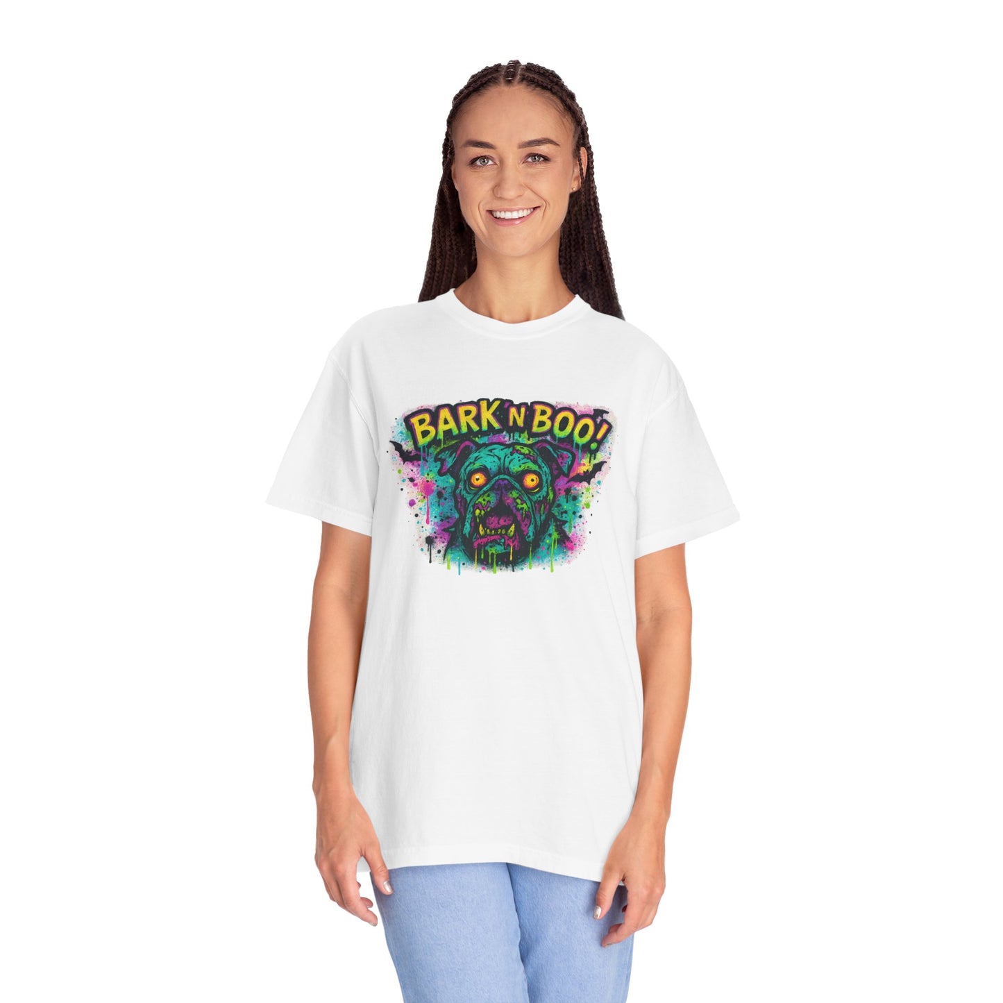 "BARK N BOO!" - Fun Halloween Tee, Comfy Casual Wear, Pet Lover Gift, Spooky Season Apparel