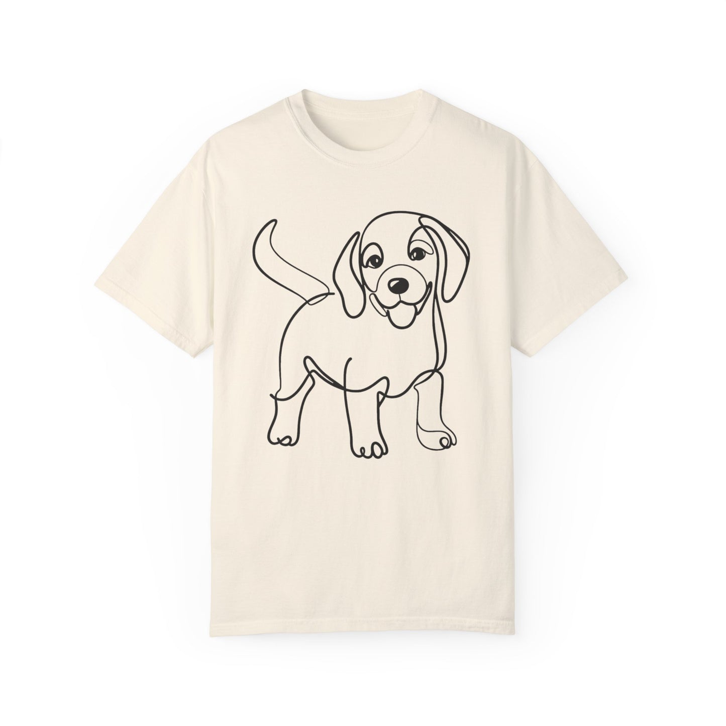 I๐ถ Nose First โ Minimalist Beagle Line Art Tee - Perfect for Dog Lovers