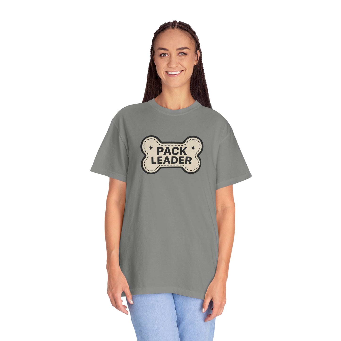 Pack Leader Unisex Garment-Dyed T-Shirt | Funny Dog Owner Gift, Pet Lover Tee, Casual Wear, Dog Mom, Animal Rescue Apparel