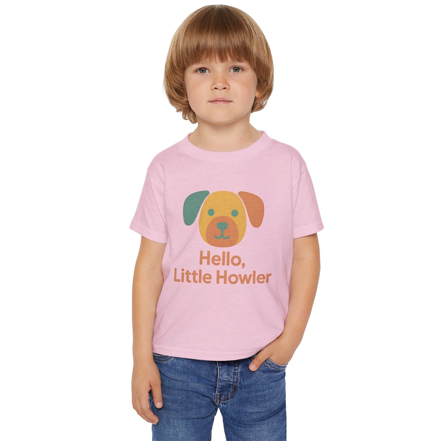 Adorable Toddler T-Shirt, Cute Dog Shirt, Hello Little Howler Tee, Kids Gift, Pet Lover Apparel, Fun Playtime Top