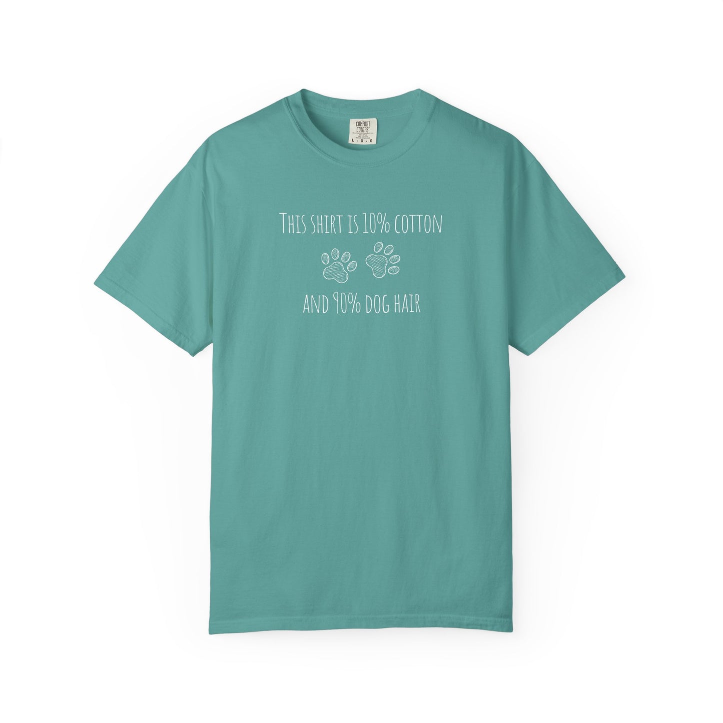 10% cotton 90% dog hair Unisex Garment-Dyed T-shirt - Casual Comfort for Trendsetters