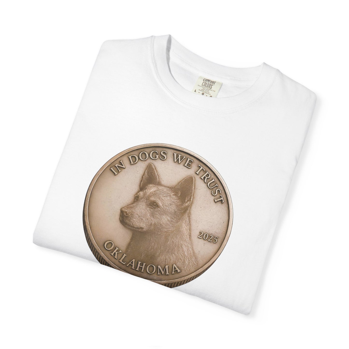 Oklahoma State Coin T-Shirt Collection - Proud Dog Breed Illustrations