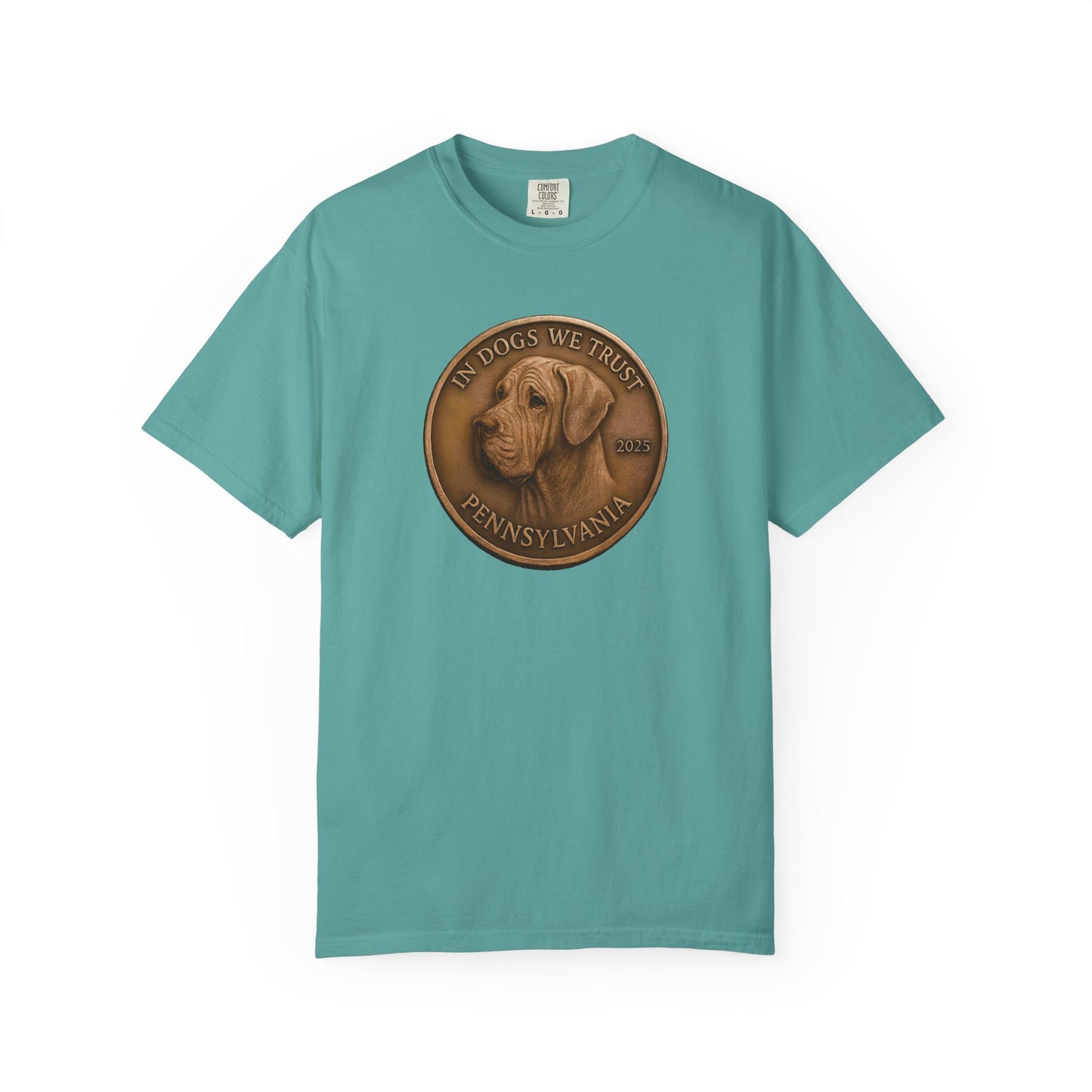 Pennsylvania State Coin T-Shirt Collection - Proud Dog Breed Illustrations