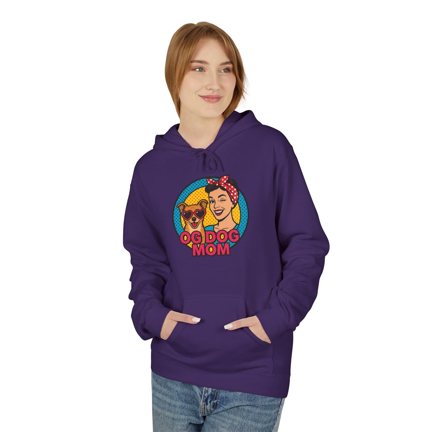 Hoodie for Dog Moms - Unisex Midweight Softstyle Fleece Hoodie