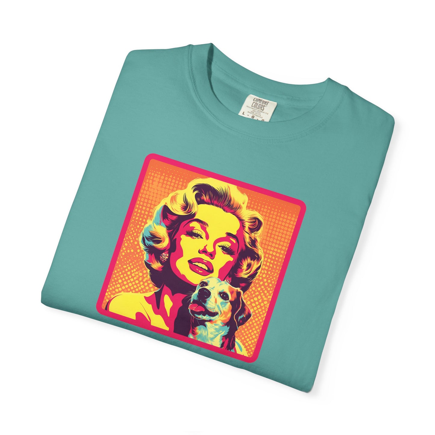 Vintage Dog Mom T-shirt - Unisex Garment-Dyed Tee for Dog Lovers