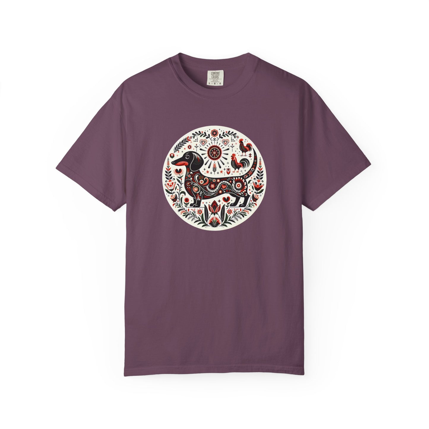 Artistic Animal Print T-Shirt - Unisex Garment-Dyed Tee for Nature Lovers, Festivals, Boho Style, Gift Idea, Everyday Wear