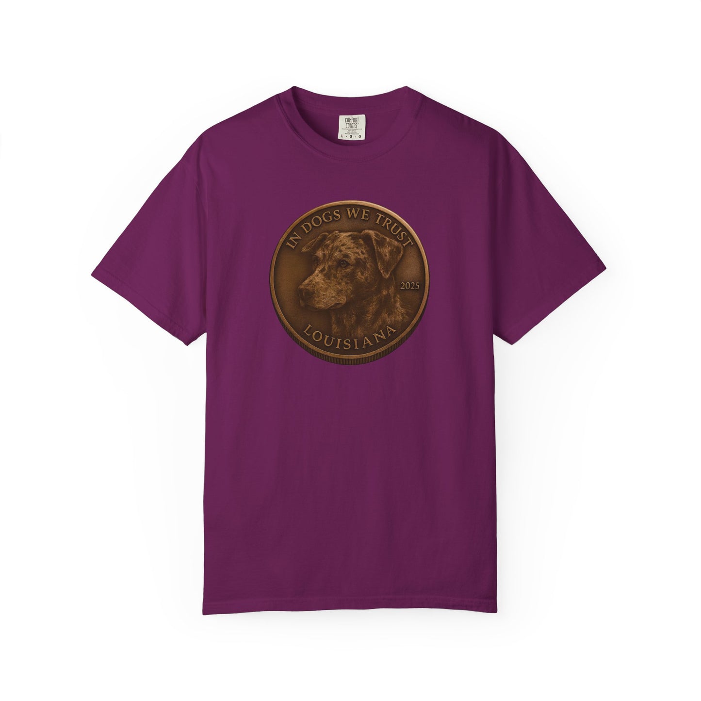 Louisiana State Coin T-Shirt Collection - Proud Dog Breed Illustrations