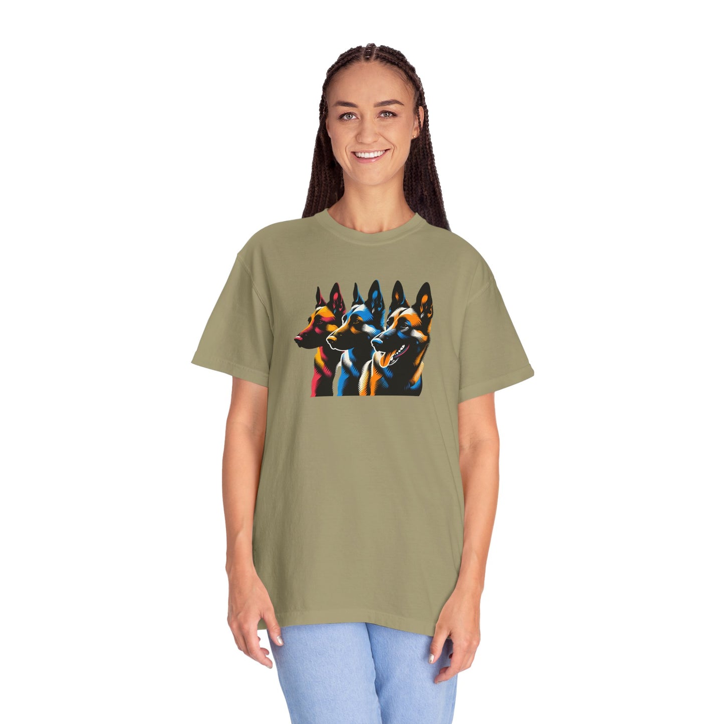 Colorful German Shepherd Unisex T-Shirt - Vibrant Dog Lover Tee