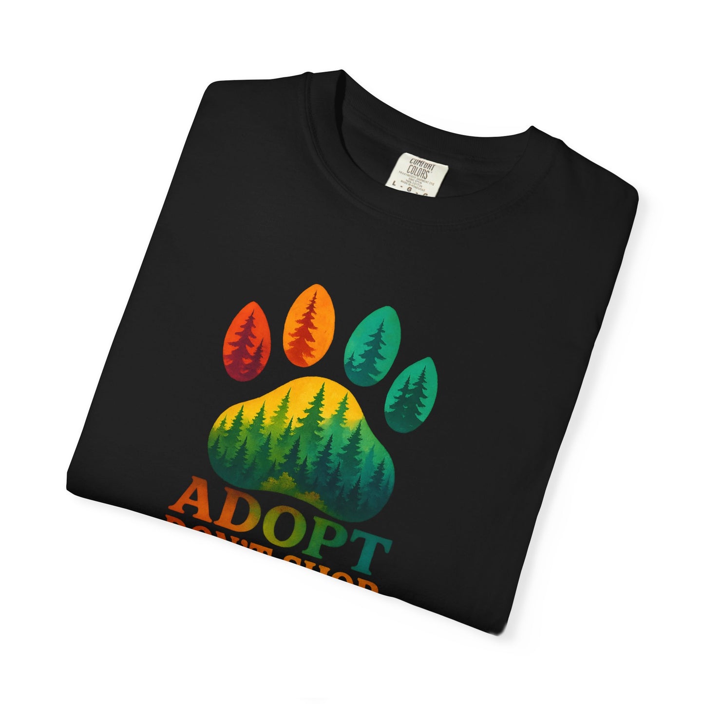 Adopt Don't Shop Unisex T-Shirt, Nature Lover Tee, Pet Adoption Apparel, Eco-Friendly Gift, Animal Lover Shirt