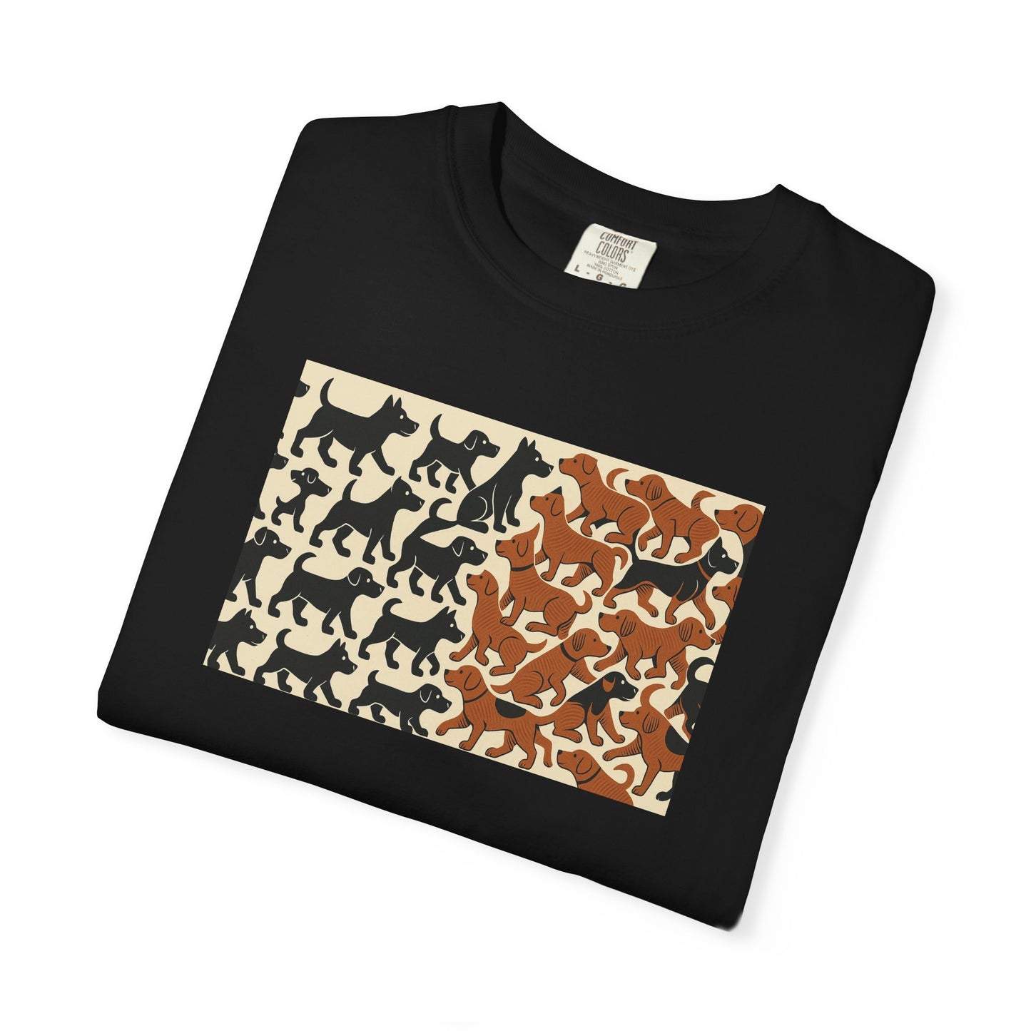 Vintage Dog Print Unisex T-Shirt - Casual Wear for Animal Lovers