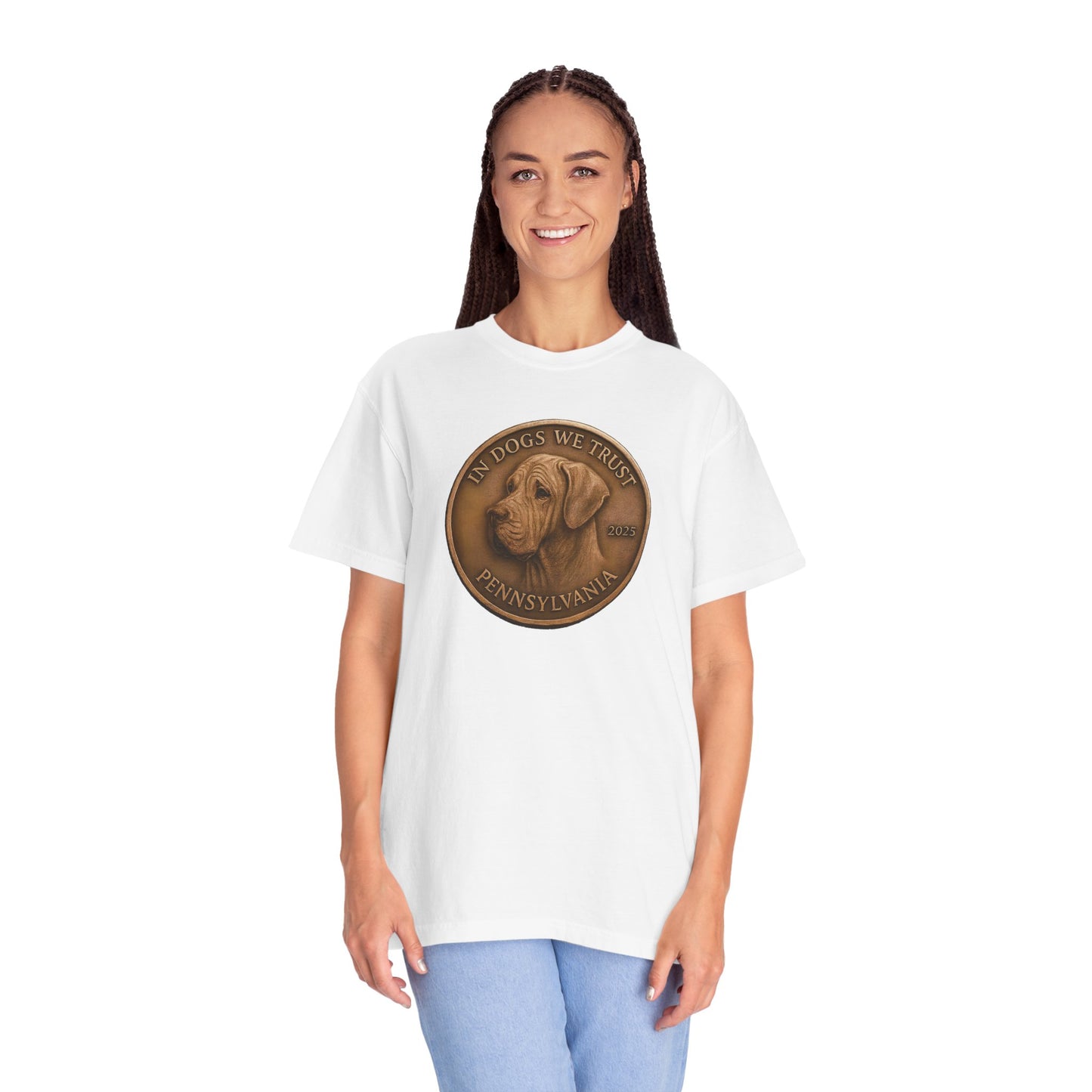 Pennsylvania State Coin T-Shirt Collection - Proud Dog Breed Illustrations