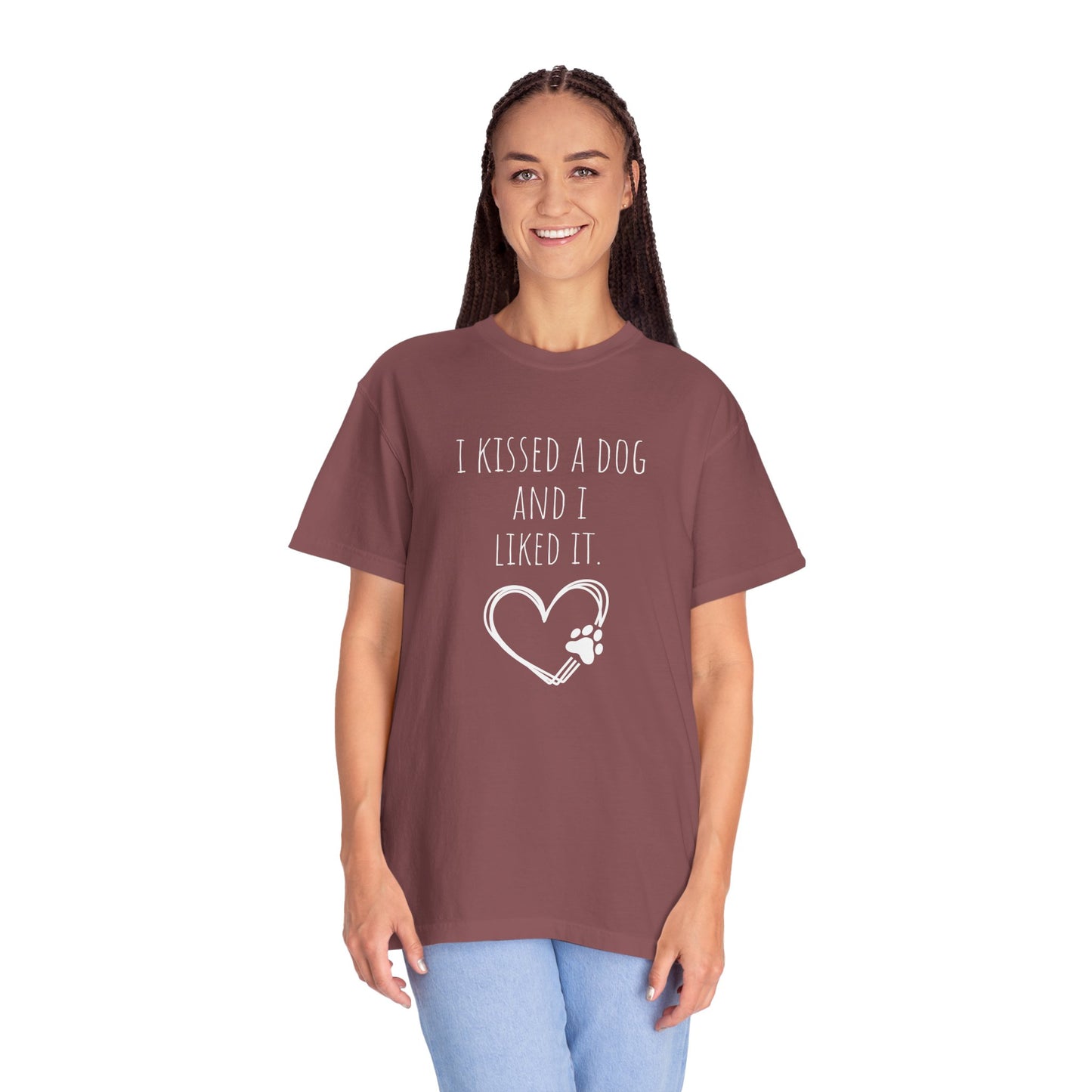 I Kissed a Dog Unisex T-Shirt - Cute Dog Lover Gift