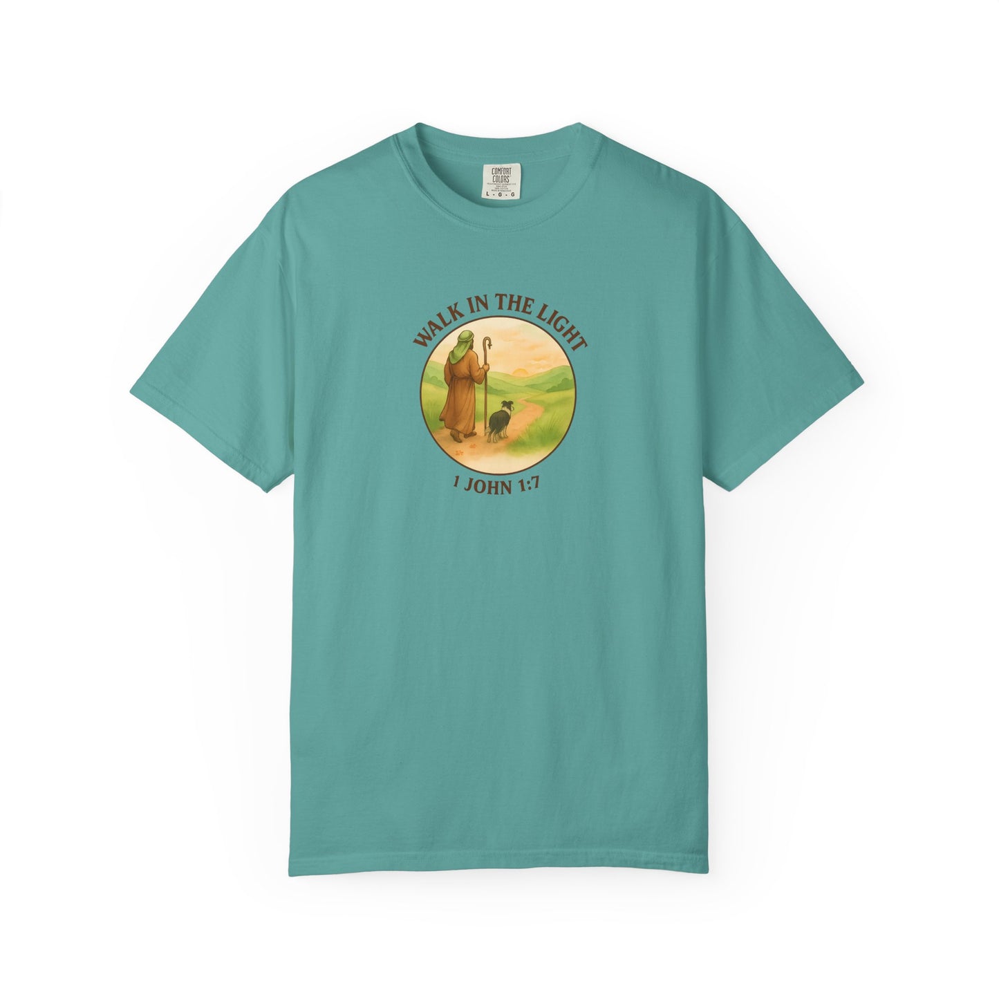 Walk in the light T-Shirt, Casual Fashion Tee, Motivational Gift, Unisex Graphic Tee, Perfect for Gifts and Celebrations