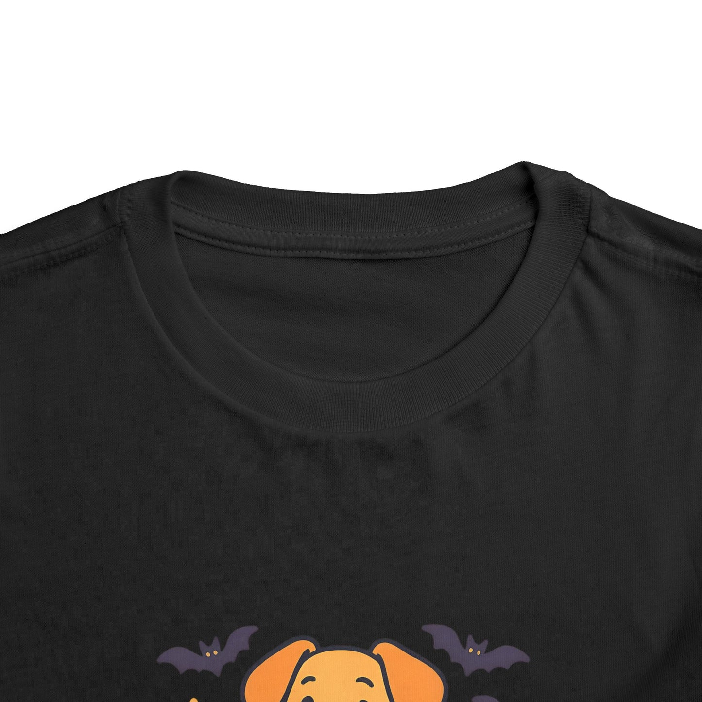 Fang-tastic Fur-iend Toddler Tee, Halloween Shirt for Kids, Cute Dog Graphic Tee, Toddler Halloween Outfit, Fall Celebration T-Shirt