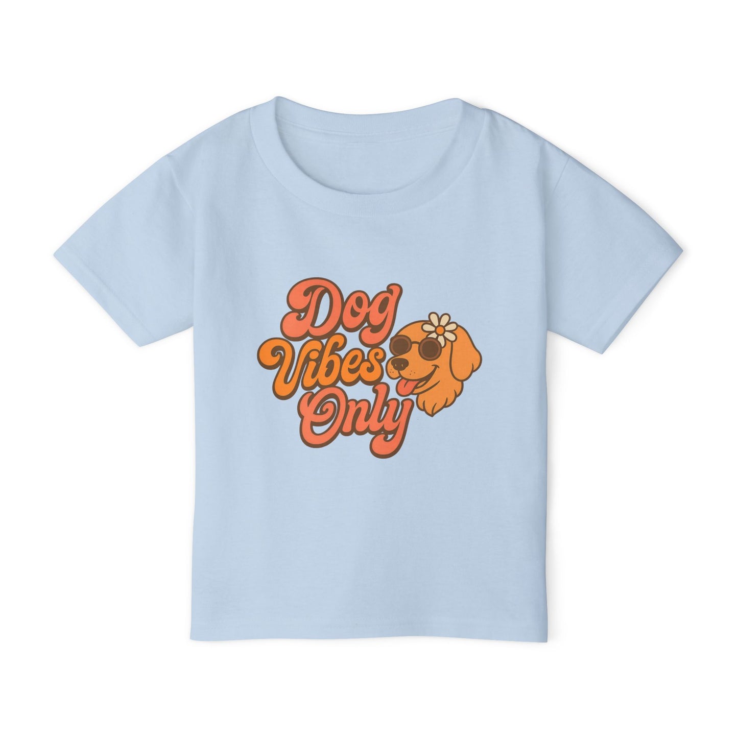 Playful Toddler T-Shirt with Dog Vibes Only Design, Cute Kids Tee, Pet Lover Gift, Birthday Party Outfit, Summer Fun Clothing