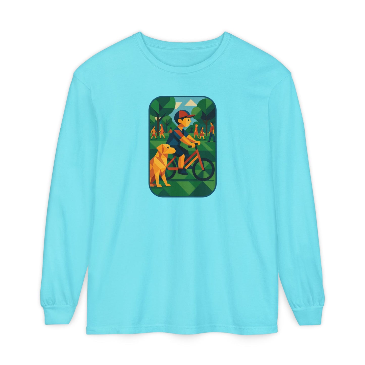 Park Walk Adventure T-Shirt, Eco-Friendly Tee, Dog Lover Apparel, Nature Print Shirt, Perfect for Outdoor Activities