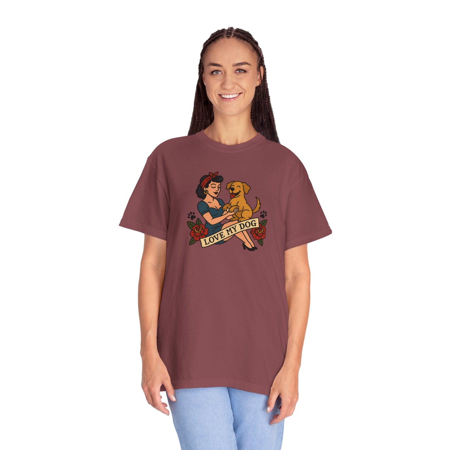 Love My Dog - T-Shirt, Perfect for Pet Owners, Gifts for Dog Lovers, Casual Wear, Love My Dog Shirt, Animal Lover Tee