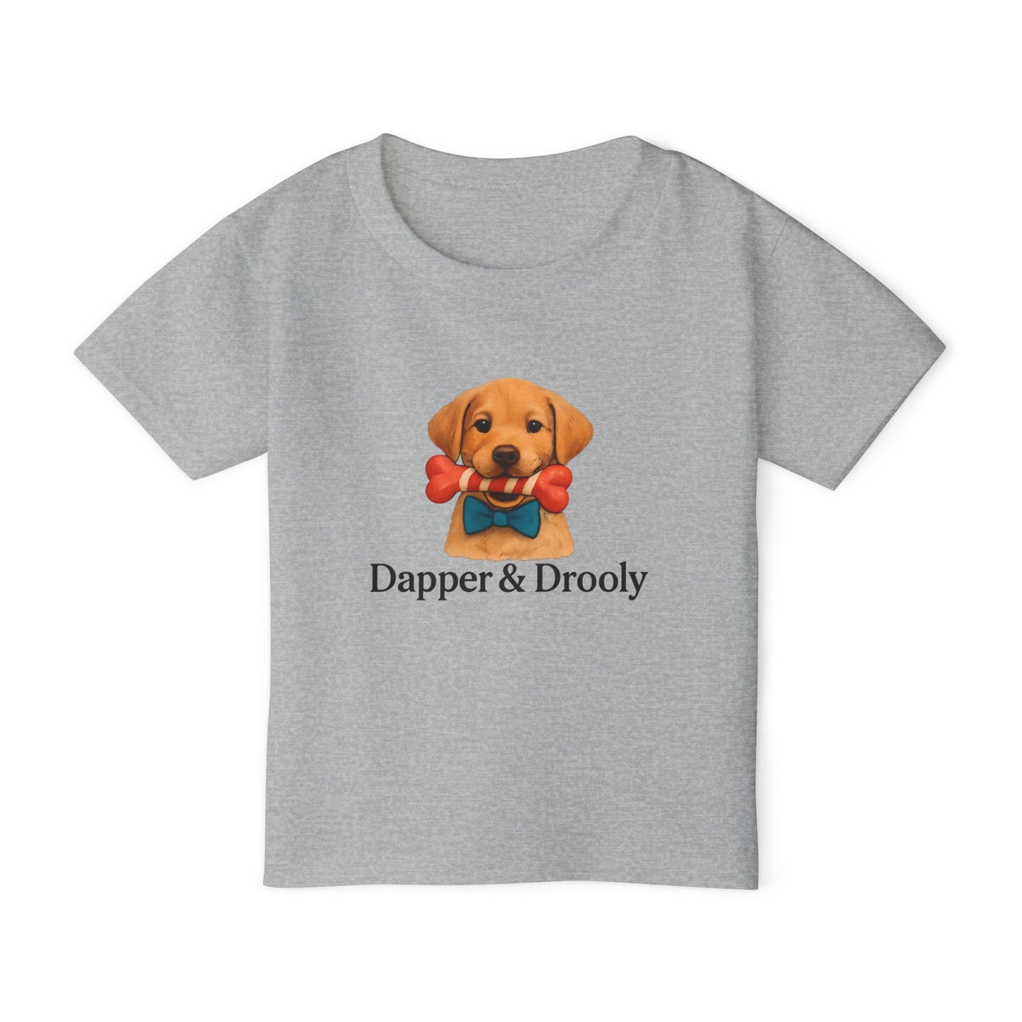 Cute Dog Graphic Toddler T-Shirt, Dapper & Drooly, Pet Lover Gift, Kids Birthday, Funny Kids Shirt, Baby Shower, Animal Lover Apparel