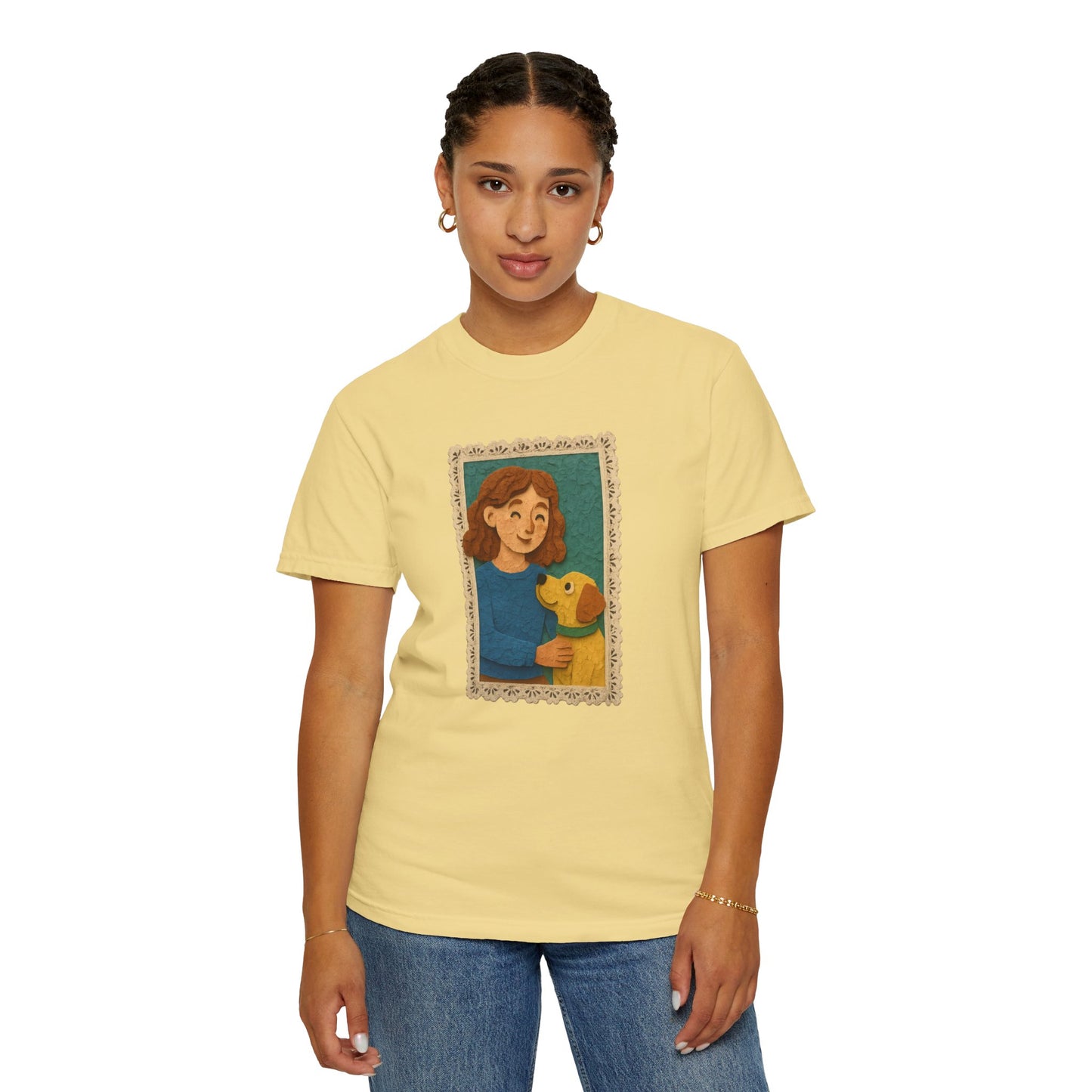 Dog Mom T-shirt - Unisex Garment-Dyed Tee for Pet Lovers