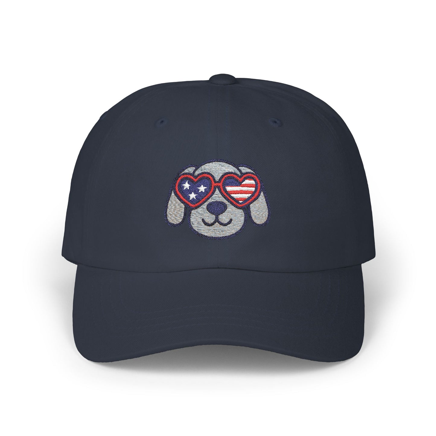 Patriotic Dog Dad Cap – Adjustable Baseball Hat for Animal Lovers, Summer Festivals, Father's Day, Fourth of July, Casual Wear