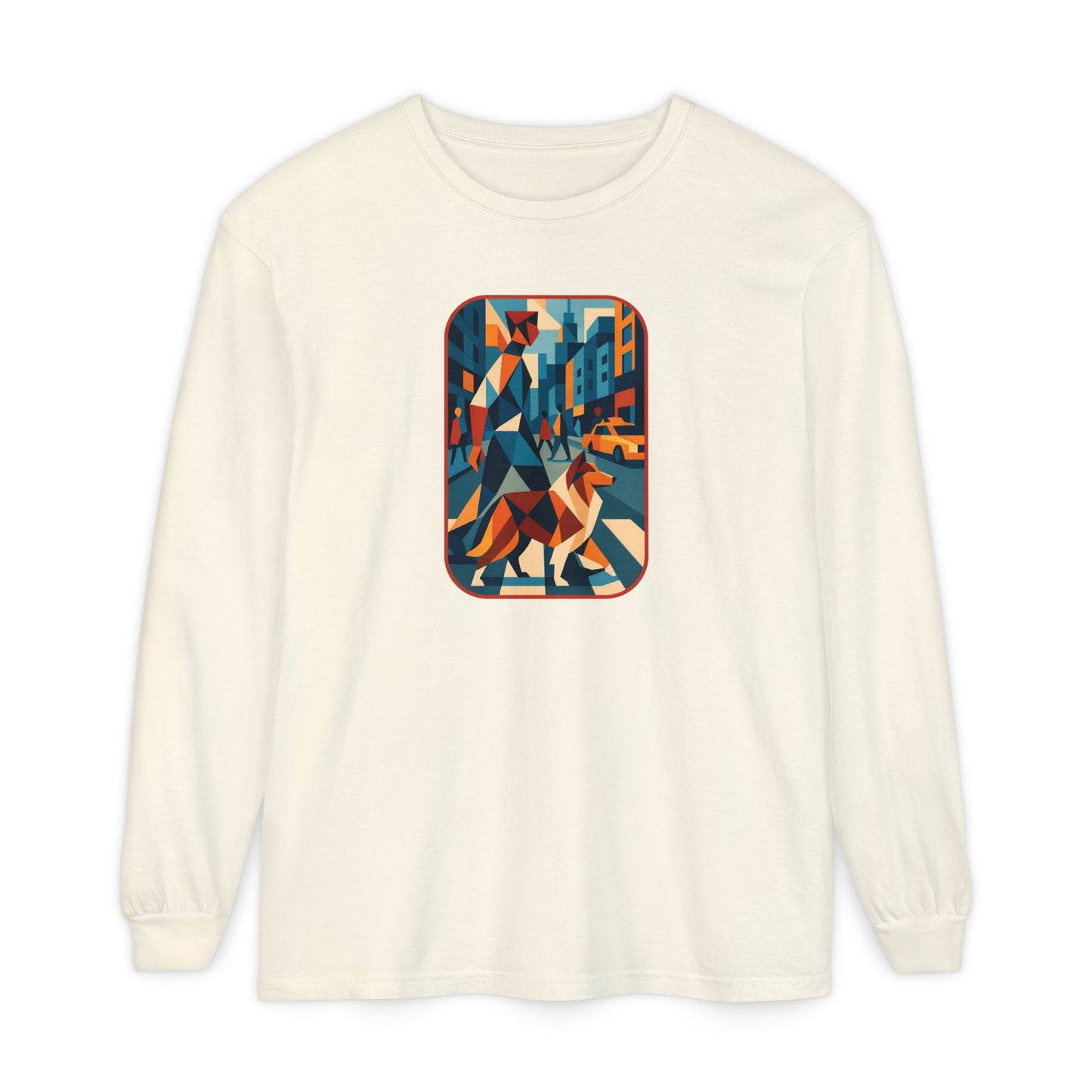City Walk Tee for Animal Lovers, Casual Wear, Gift for Him/Her, Art-Inspired Apparel, Unique Artwork T-Shirt