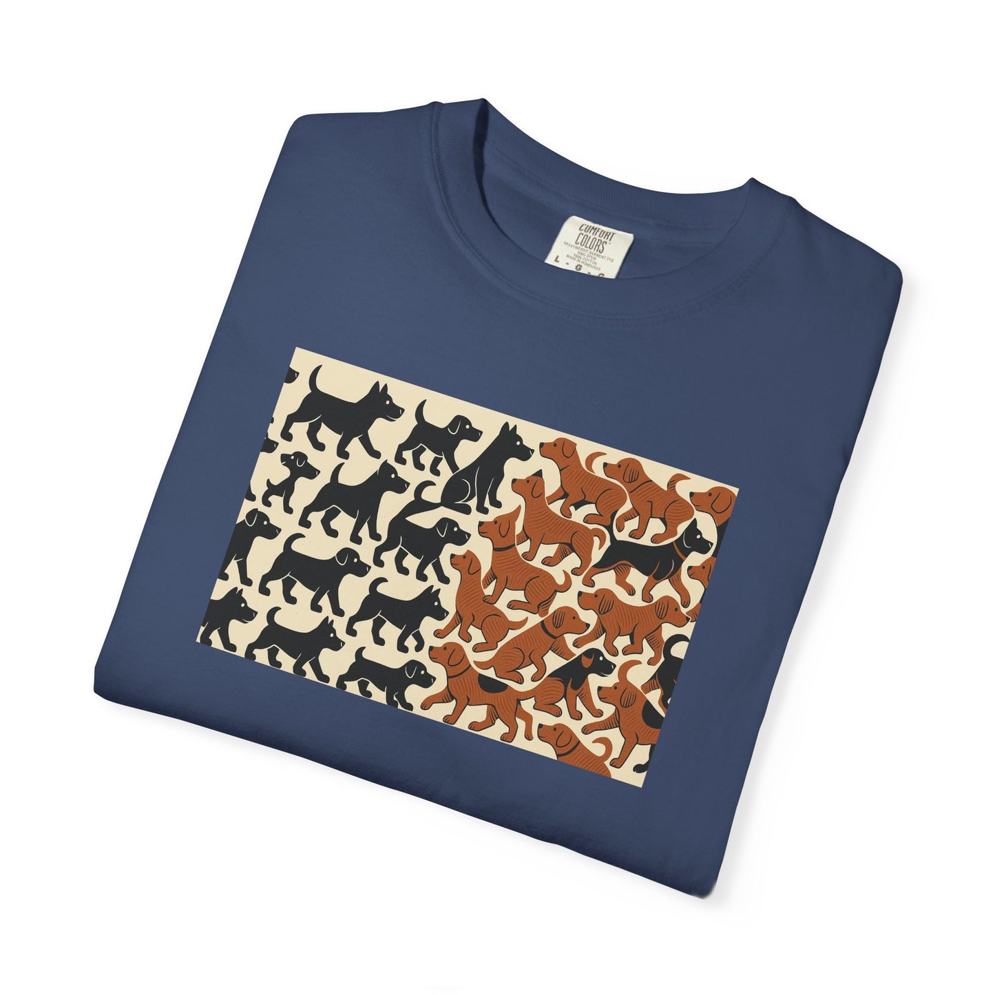 Vintage Dog Print Unisex T-Shirt - Casual Wear for Animal Lovers