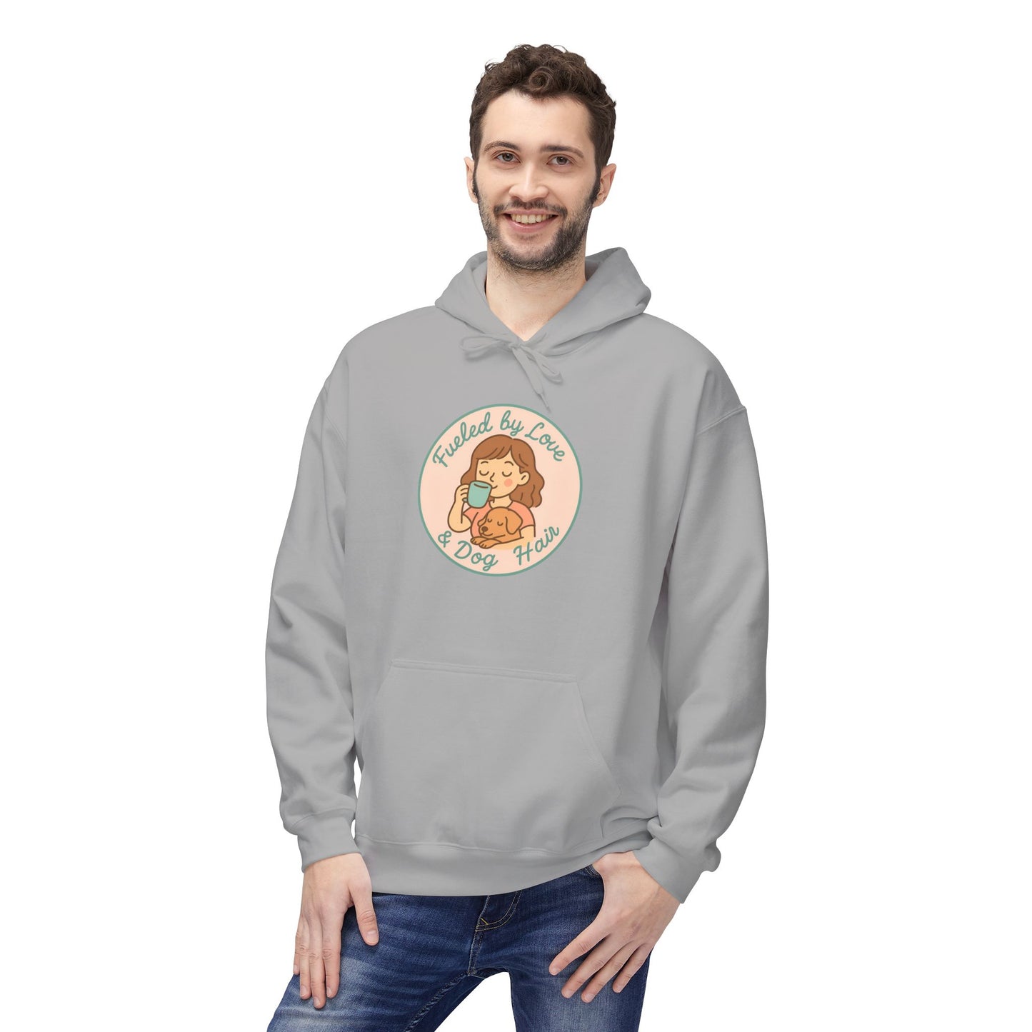 Hoodie for Dog Moms - Unisex Midweight Softstyle Fleece Hoodie
