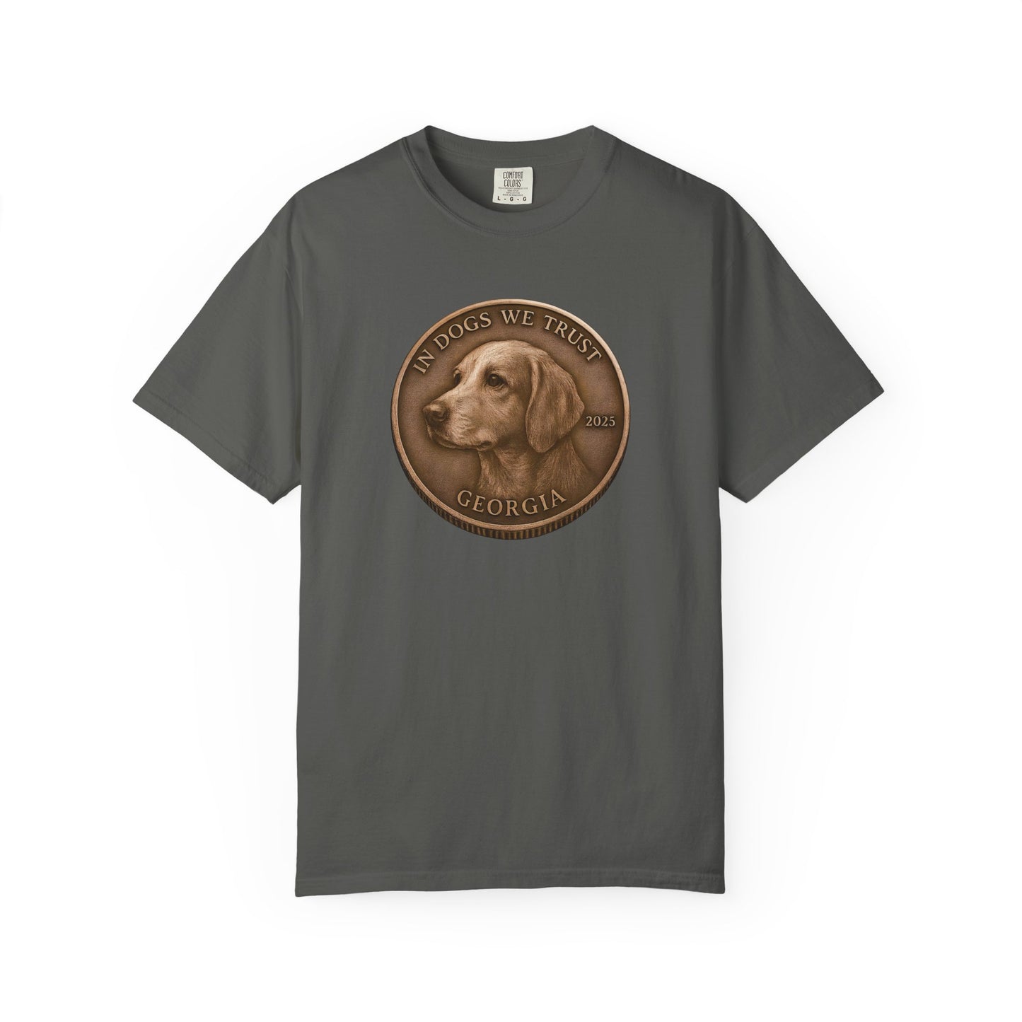 Georgia State Coin T-Shirt Collection - Proud Dog Breed Illustrations