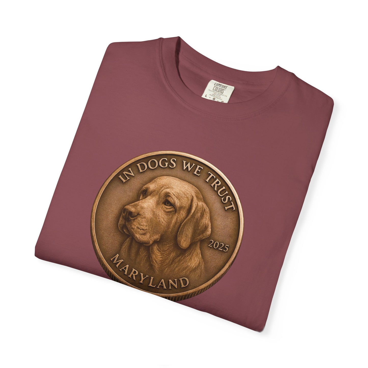 Maryland State Coin T-Shirt Collection - Proud Dog Breed Illustrations