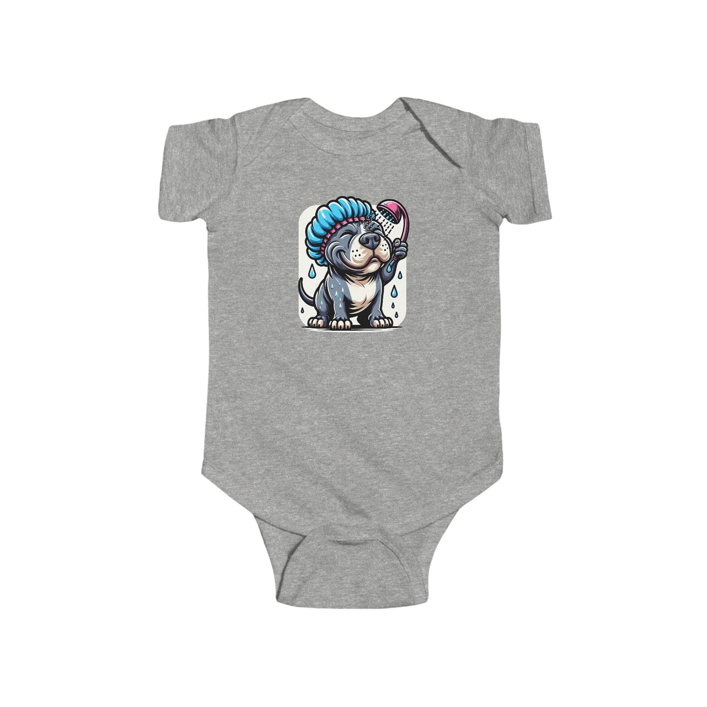 π Splish Splash Pup β Colorful Baby Onesie