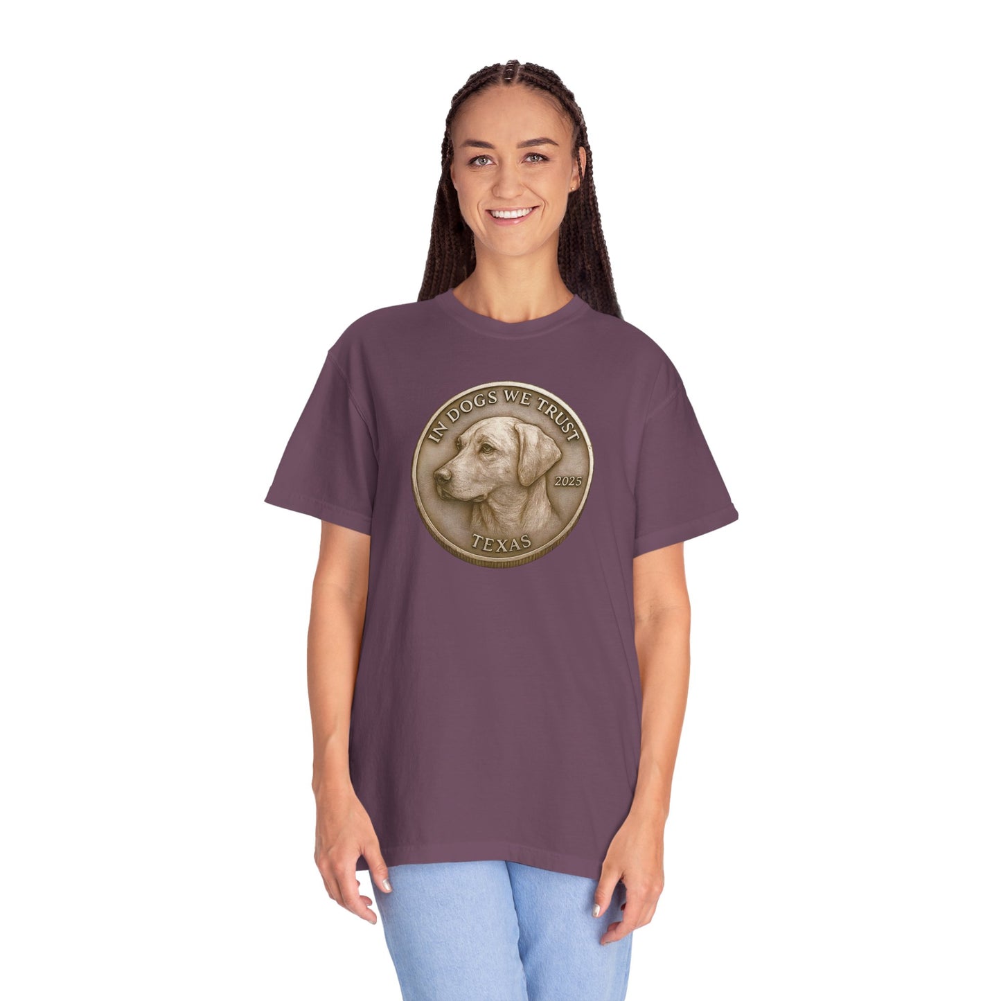 Texas State Coin T-Shirt Collection - Proud Dog Breed Illustrations
