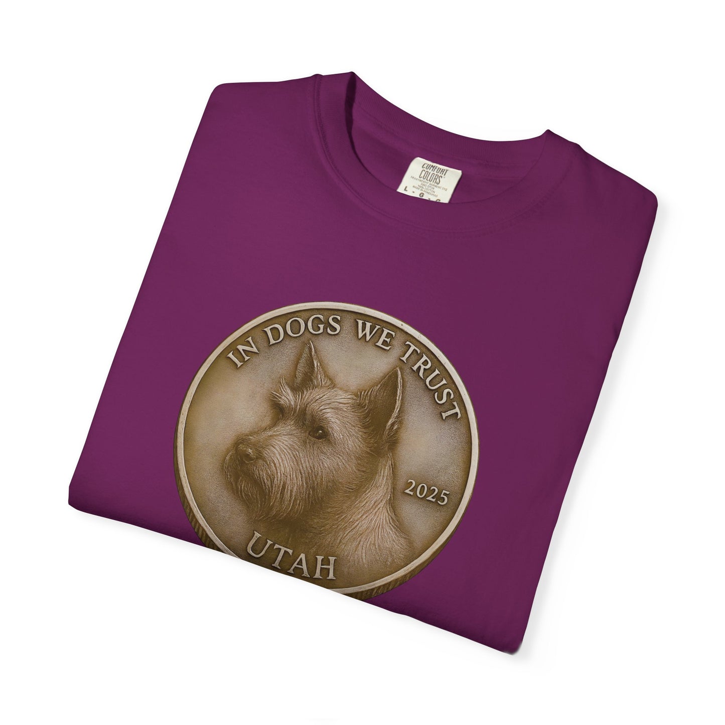 Utah State Coin T-Shirt Collection - Proud Dog Breed Illustrations