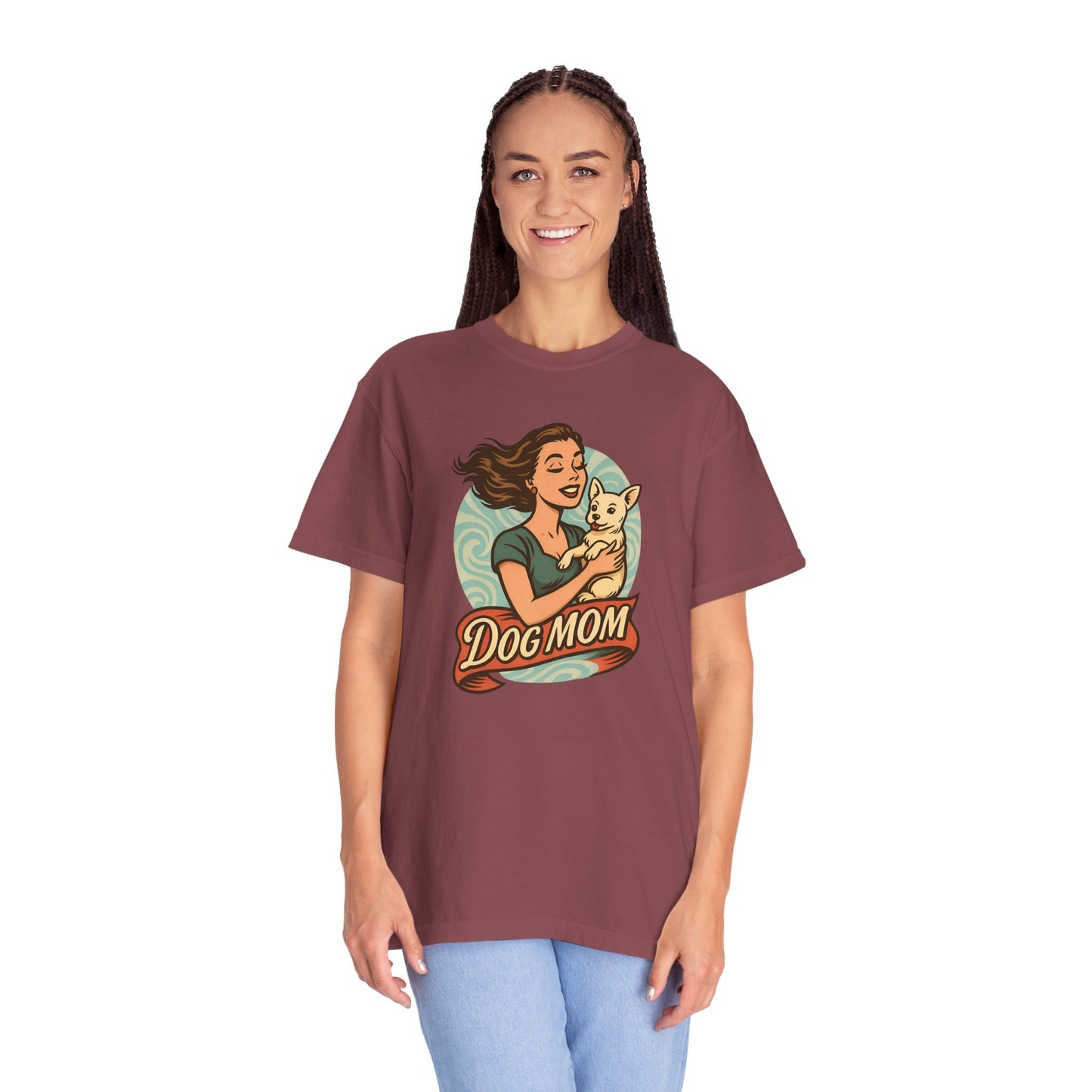 Dog Mom T-Shirt, Unisex Tee for Pet Lovers, Gift for Dog Owners, Casual Wear, Animal Lover Apparel