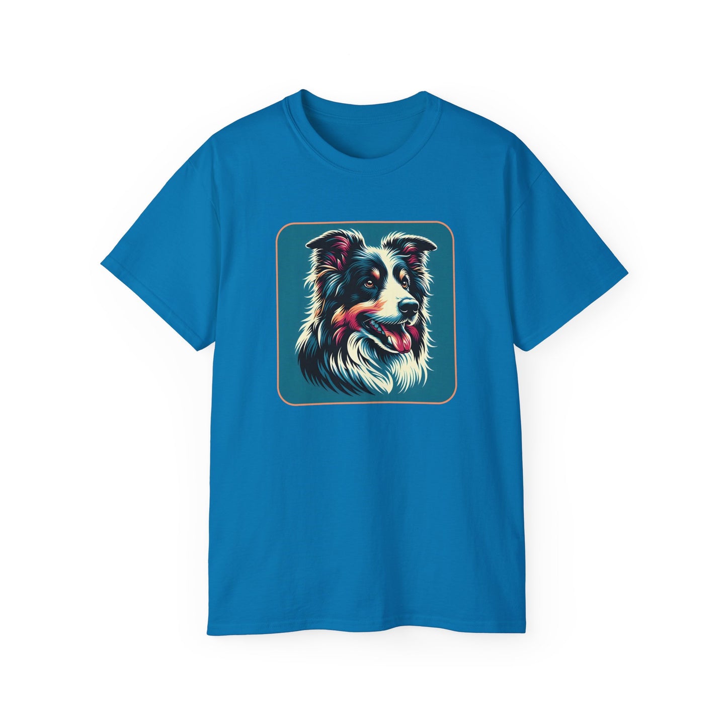 ⚡ Brain & Beauty – Colorful Border Collie Tee - Perfect for Pet Lovers