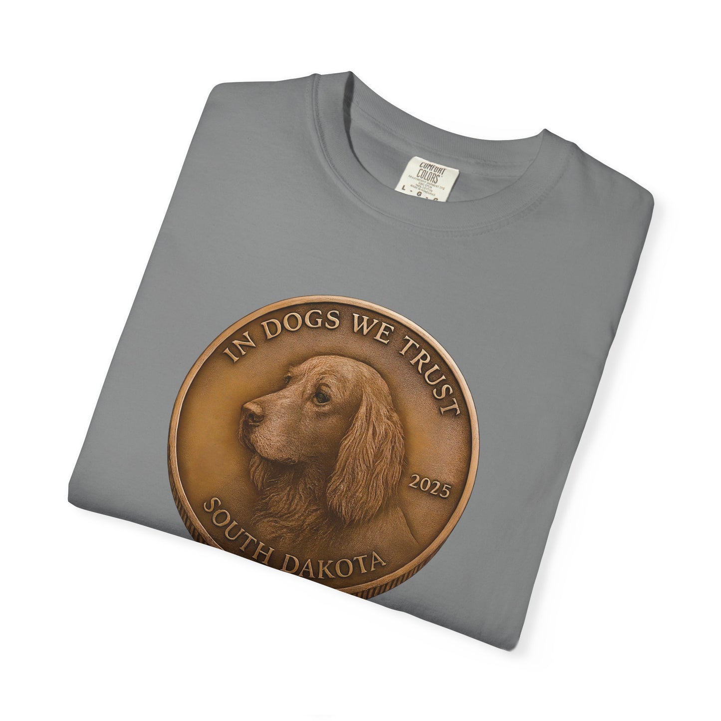 South Dakota State Coin T-Shirt Collection - Proud Dog Breed Illustrations