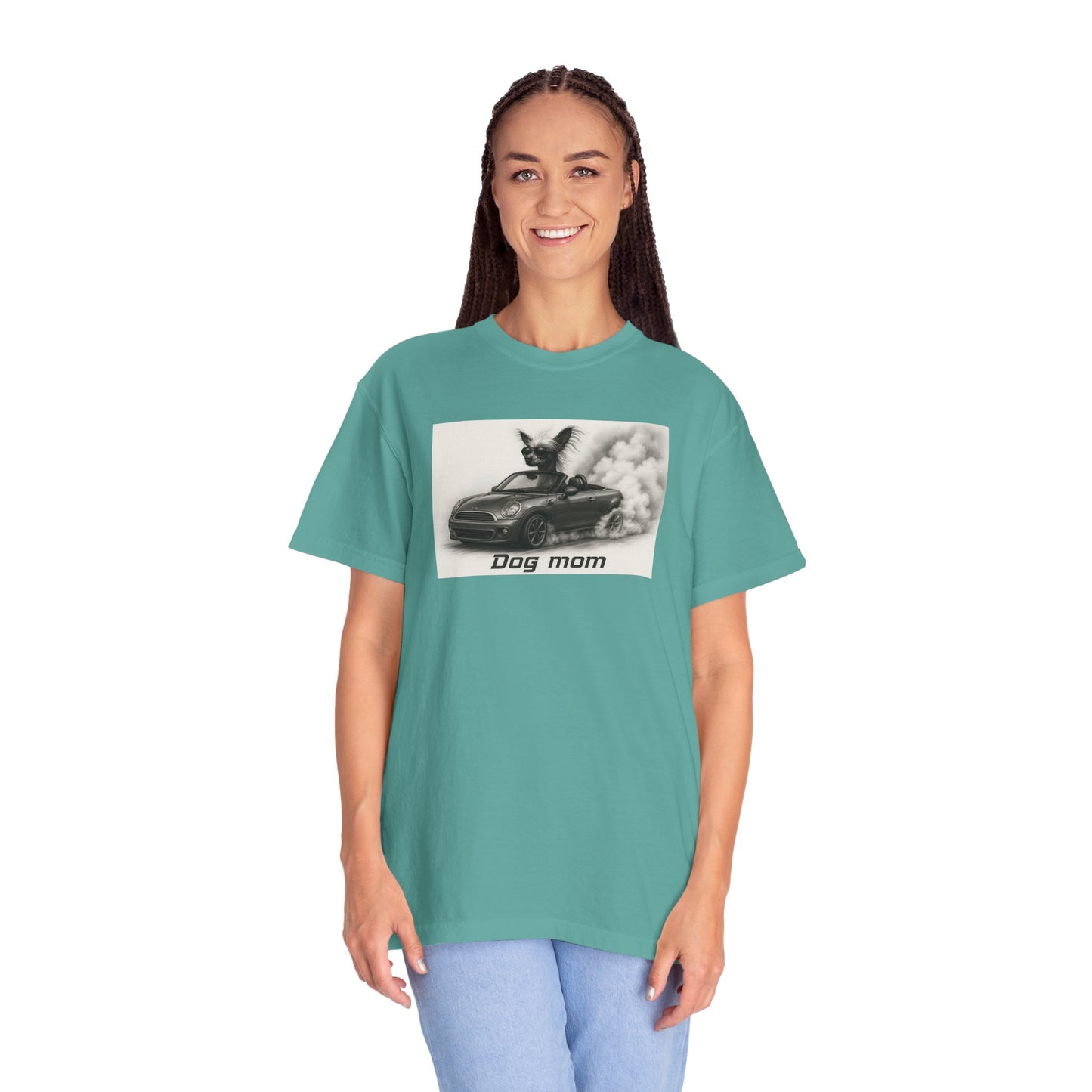 Dog Mom - Chinese Crested- “Cool Dogs in Cool Cars” T-Shirt Collection! 🐶🚗