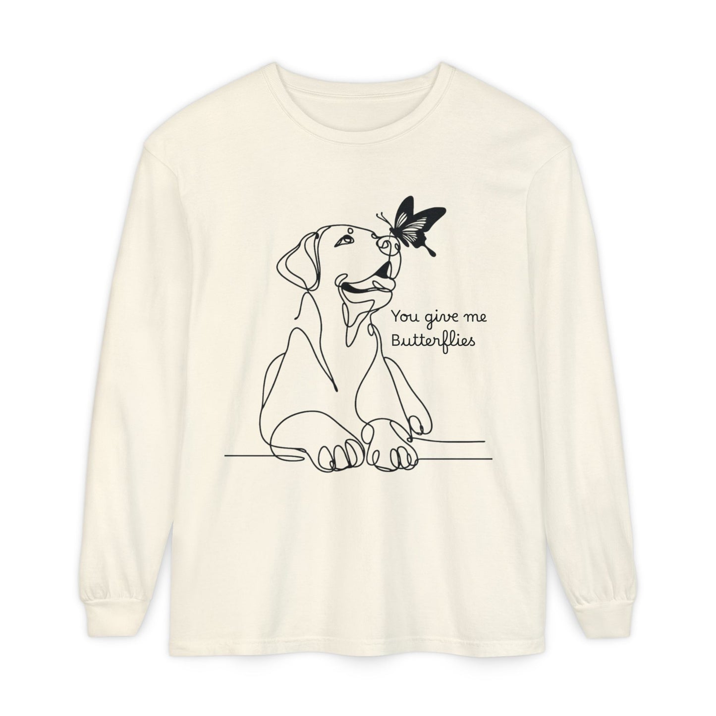 You Give Me Butterflies Dog Long Sleeve T-Shirt