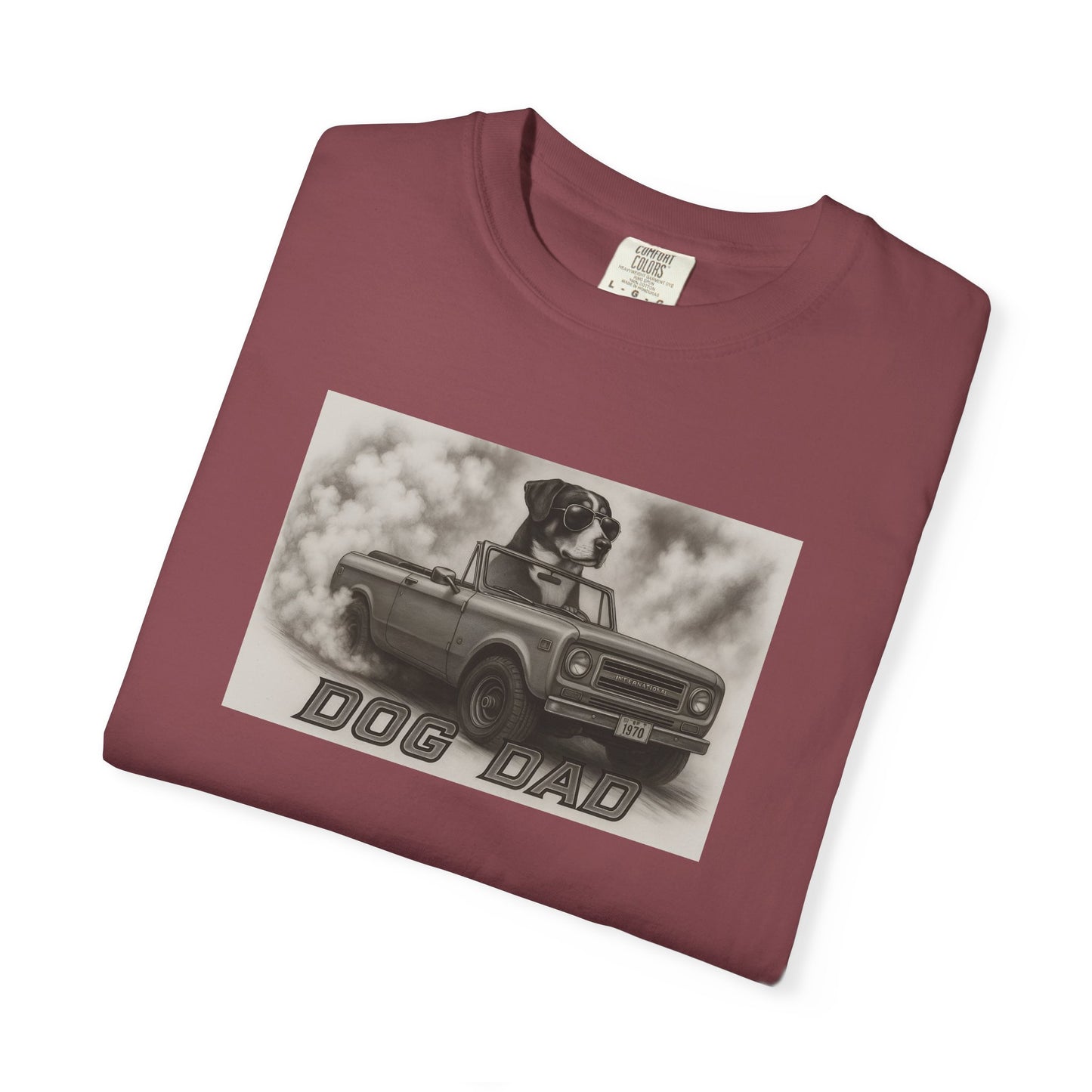 Dog Dad - Swiss Mountain Dog - Cool Dogs in Cool Cars T-Shirt Collection | Funny Dog Lover Apparel for Men