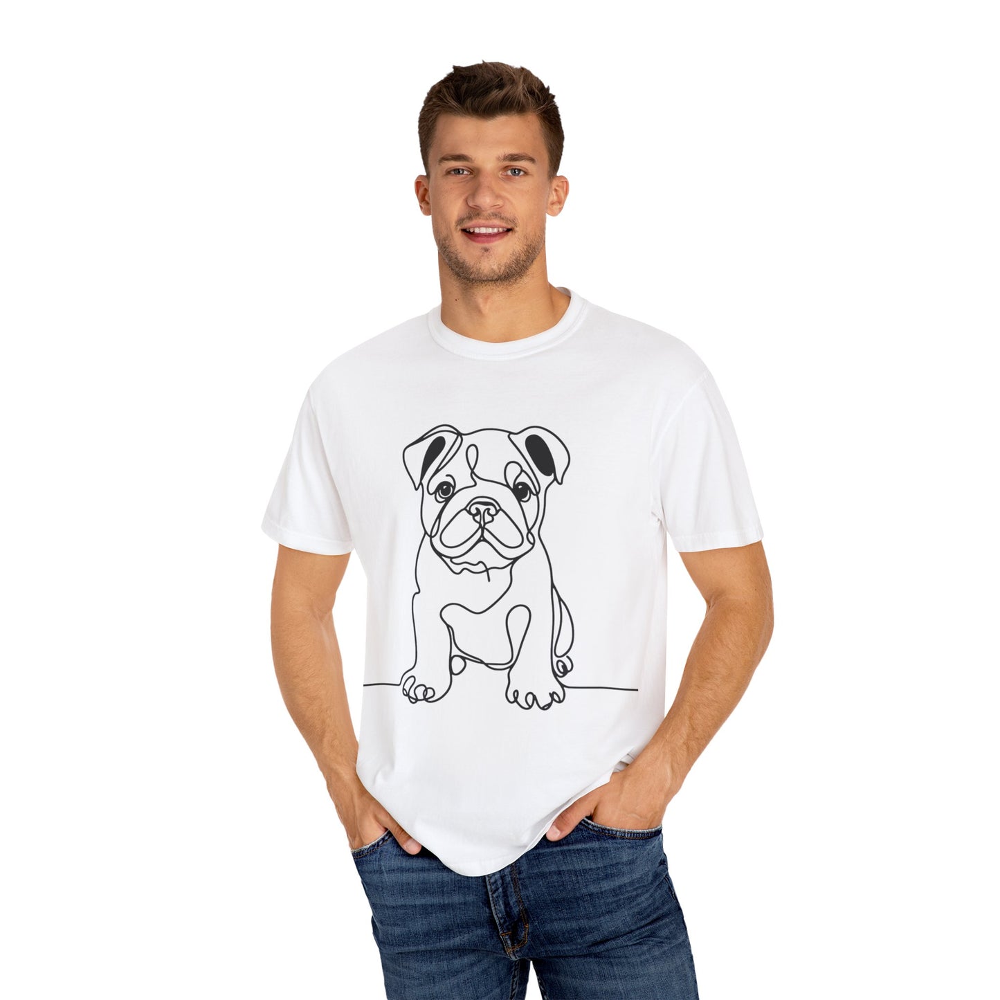Adorable Bulldog Graphic Unisex T-Shirt