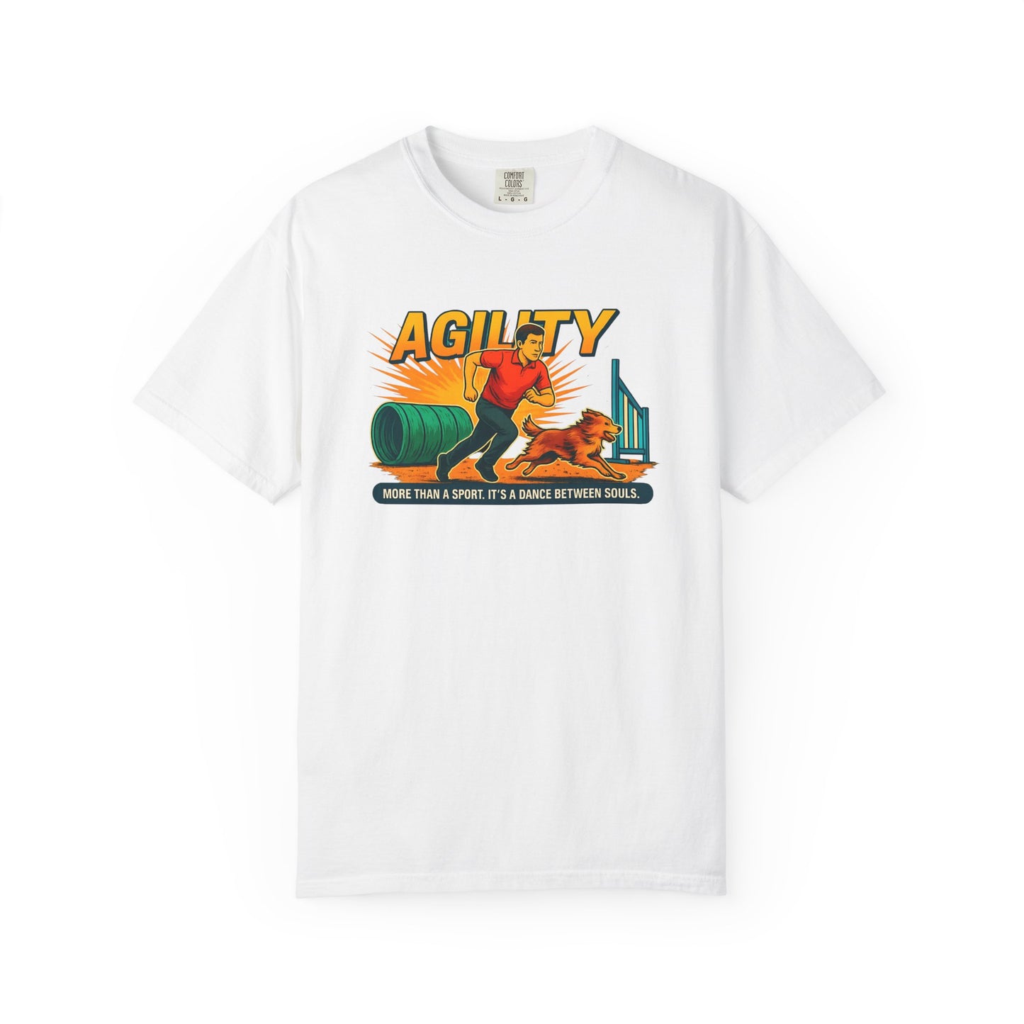Agility Unisex Garment-Dyed T-Shirt - More Than a Sport, It's a Dance Between Souls